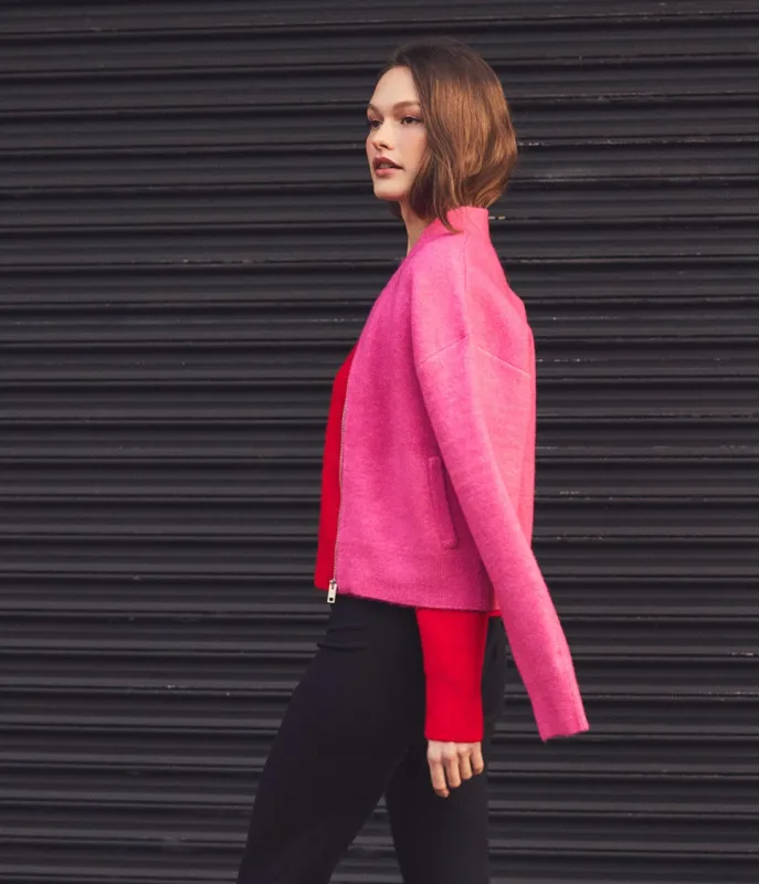 Lidia Cropped Bomber Jacket sold by Michael Stars