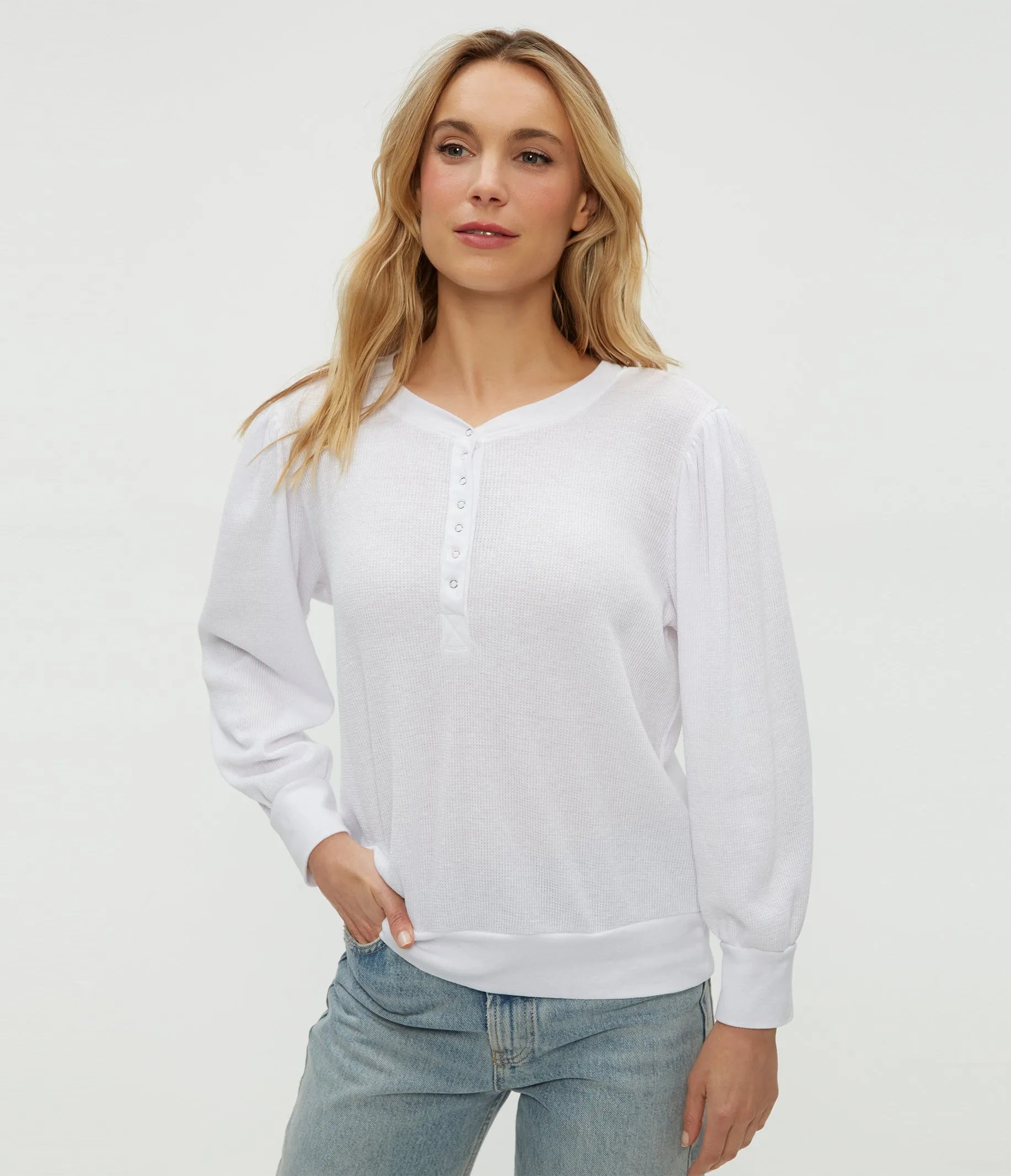 Sophy Thermal Henley sold by Michael Stars product image thumbnail 2