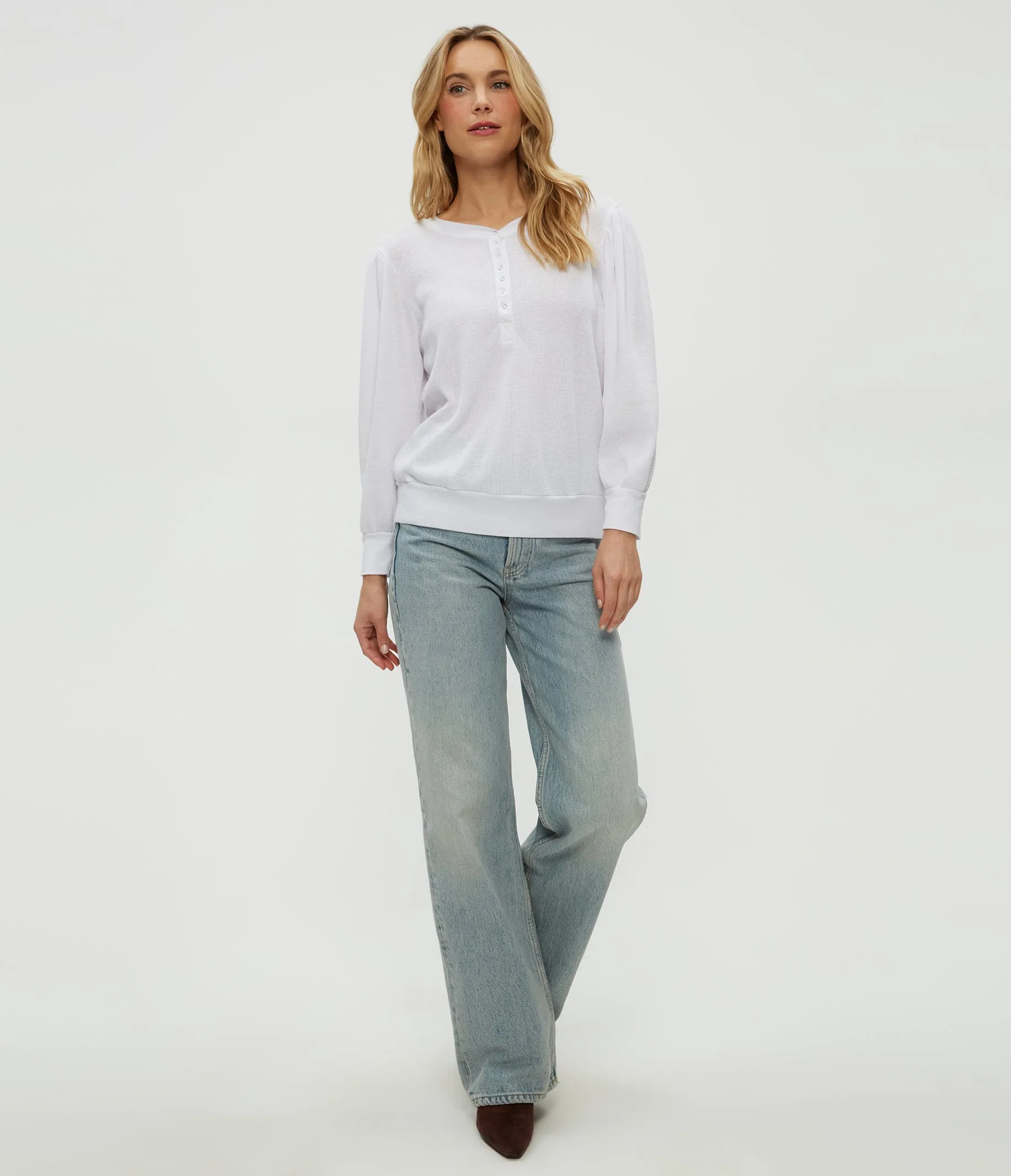 Sophy Thermal Henley sold by Michael Stars product image thumbnail 3