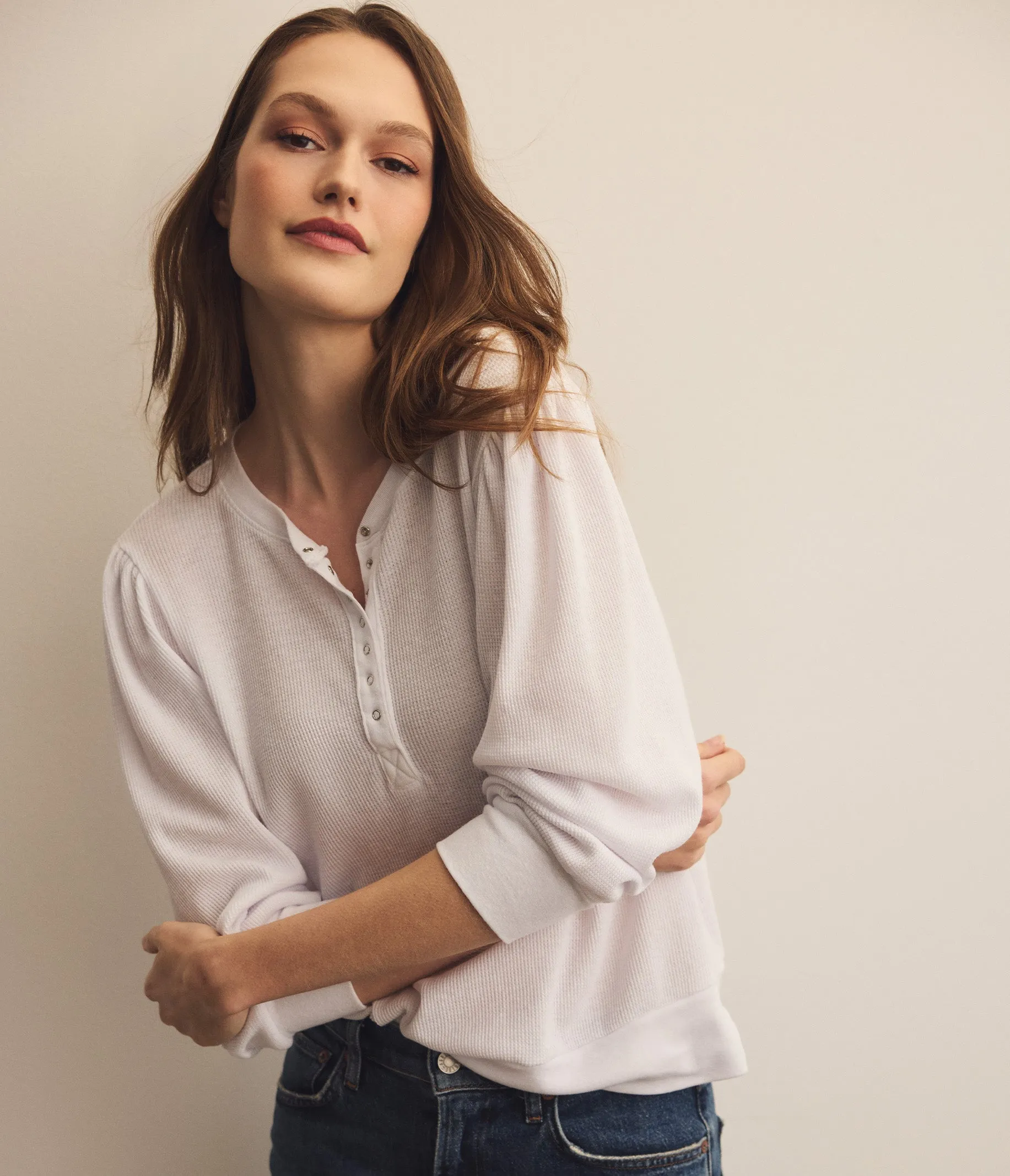 Sophy Thermal Henley sold by Michael Stars