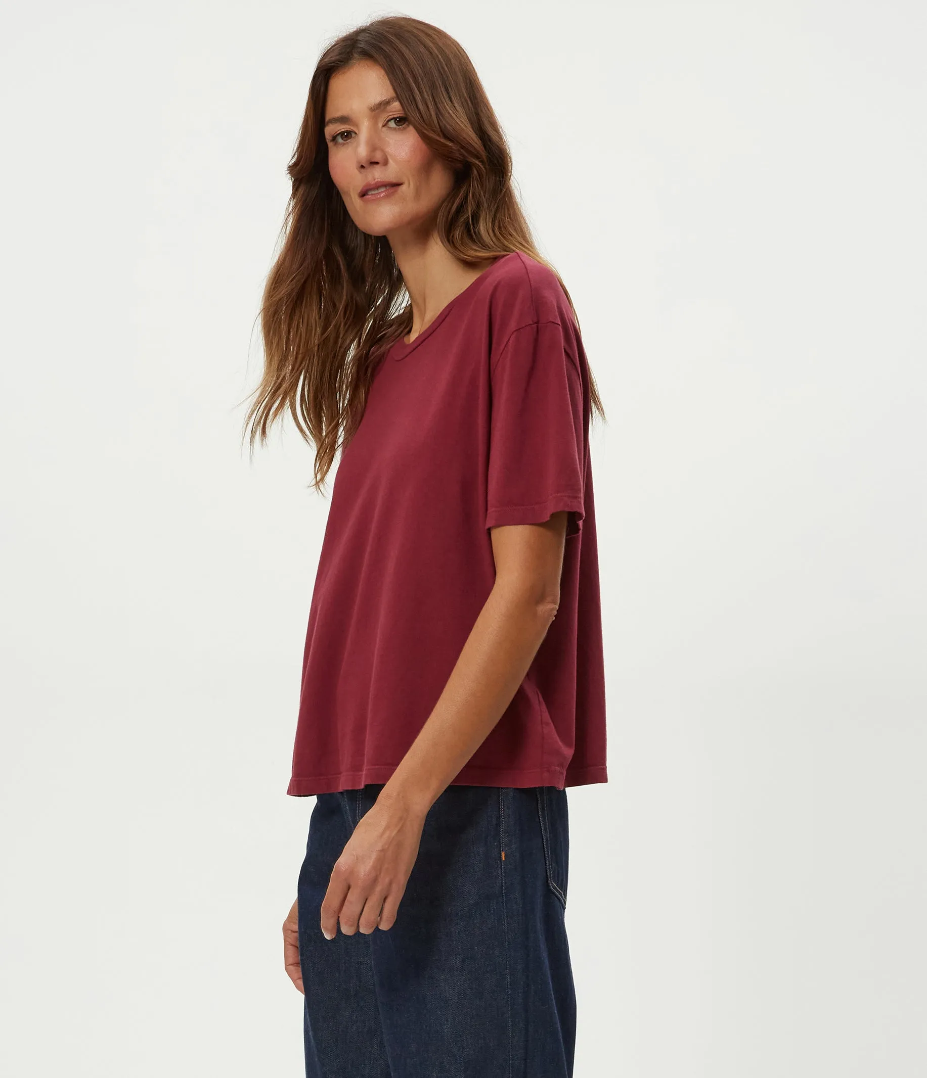 Nina Crewneck Tee sold by Michael Stars product image thumbnail 3