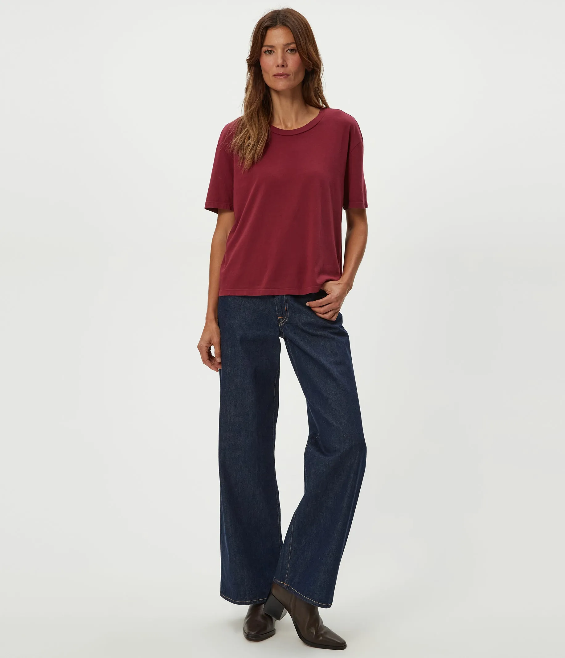 Nina Crewneck Tee sold by Michael Stars product image thumbnail 2