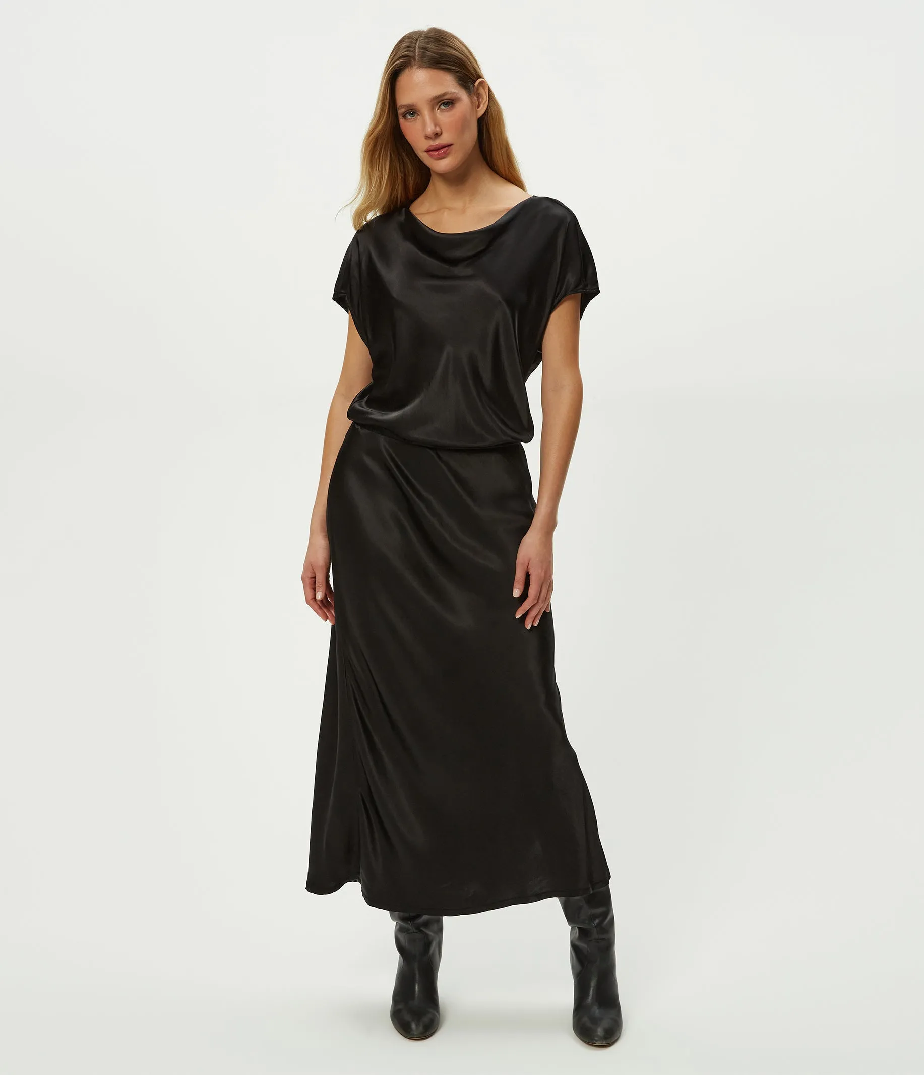 Karter Satin Midi Dress sold by Michael Stars product image thumbnail 3