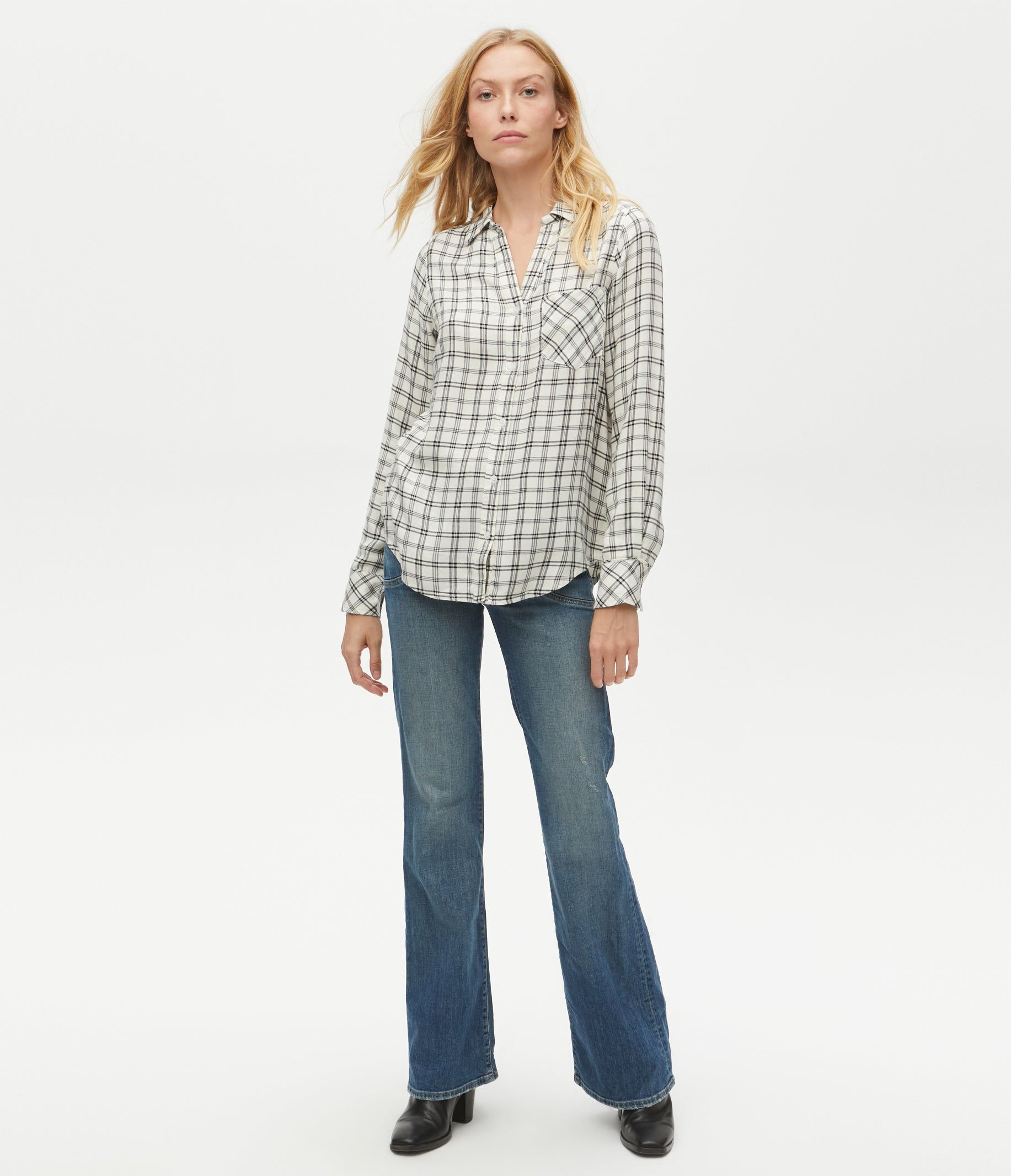 Shea Plaid Button Down Shirt sold by Michael Stars product image thumbnail 2