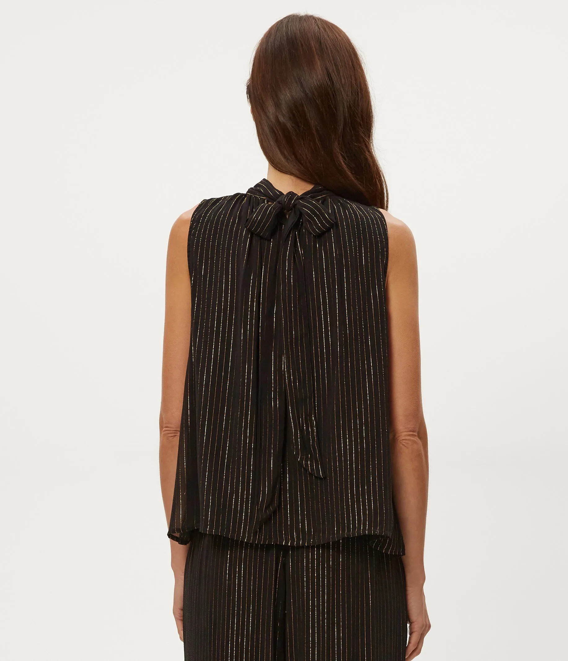 Alicia Tie Neck Top sold by Michael Stars product image thumbnail 4