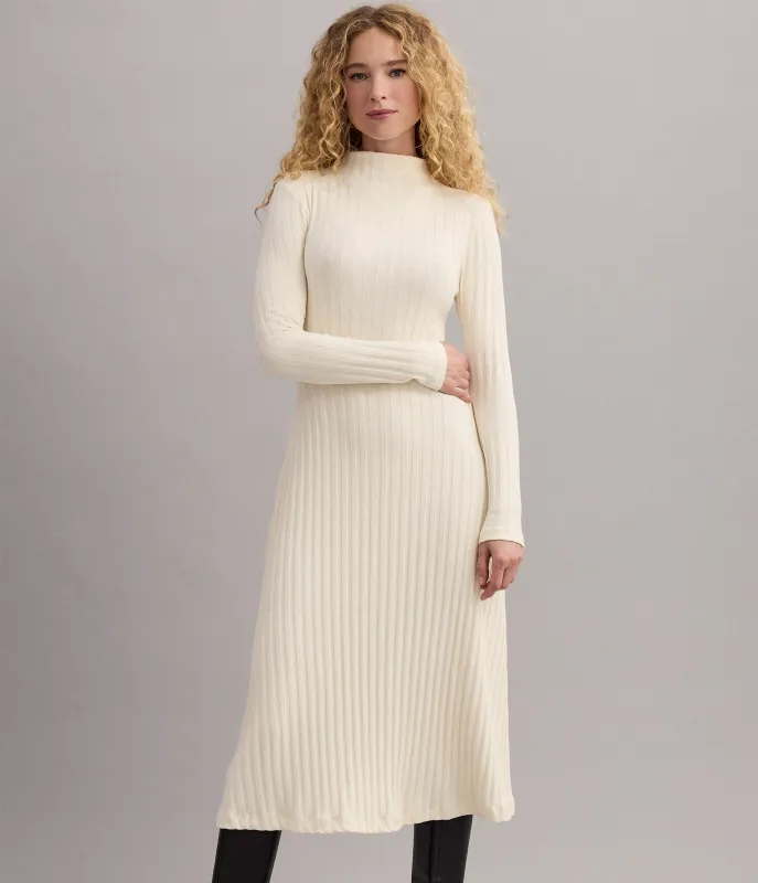 Lenox Mock Neck Midi Dress made by Michael Stars