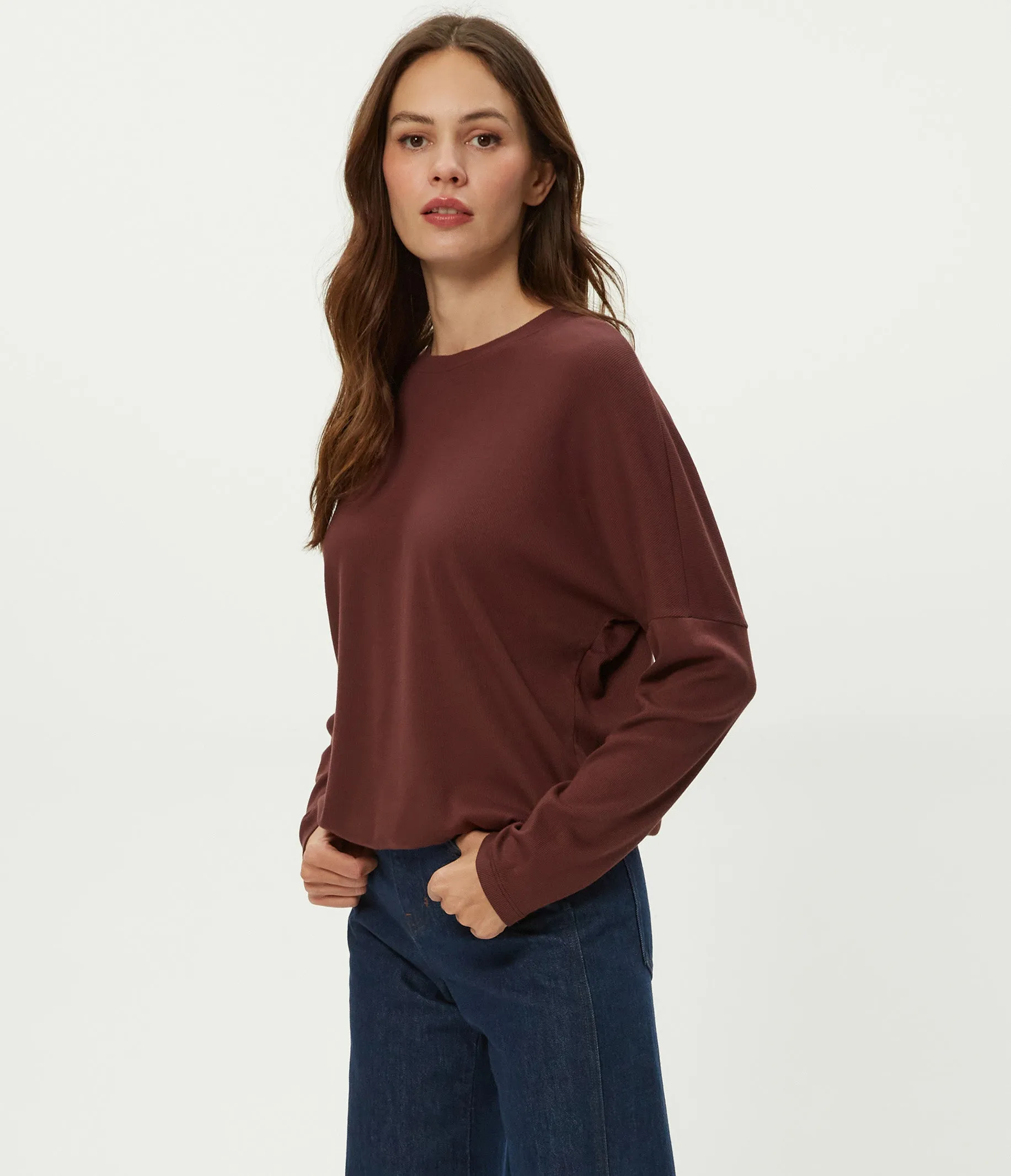 Kaley Crewneck Tee sold by Michael Stars product image thumbnail 3