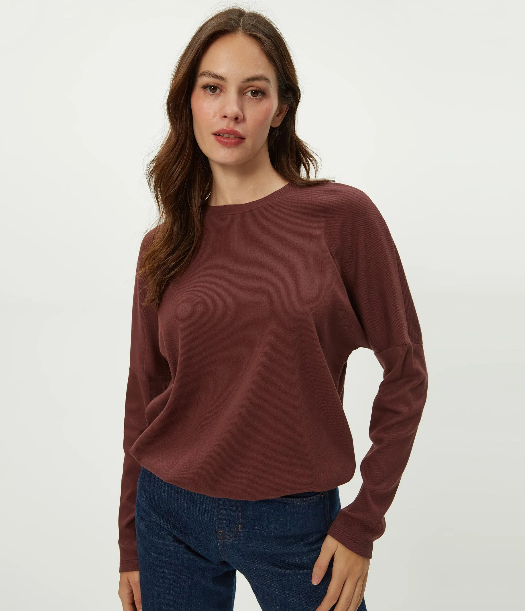 Kaley Crewneck Tee sold by Michael Stars