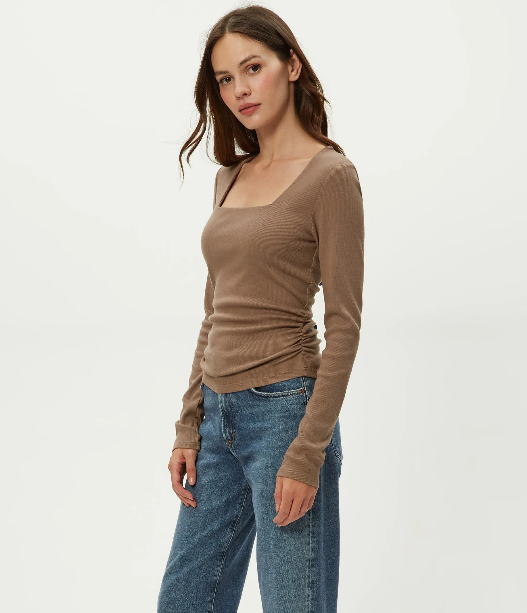 Sarah Square Neck Tee sold by Michael Stars product image thumbnail 3