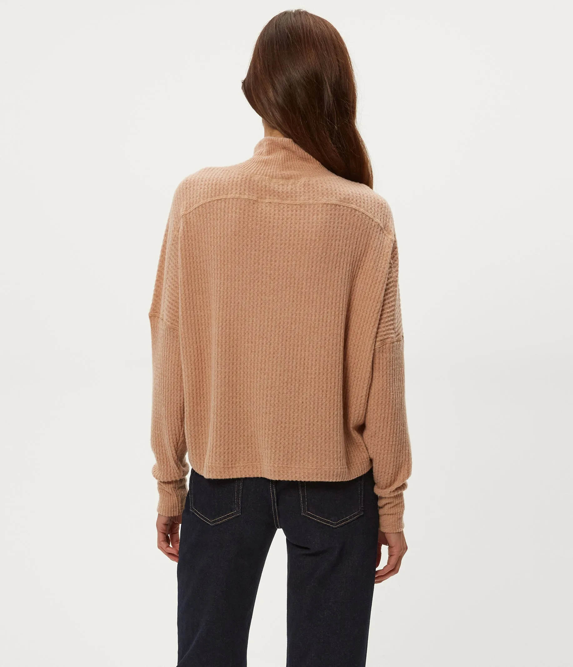Wynn Brushed Waffle Top sold by Michael Stars product image thumbnail 4