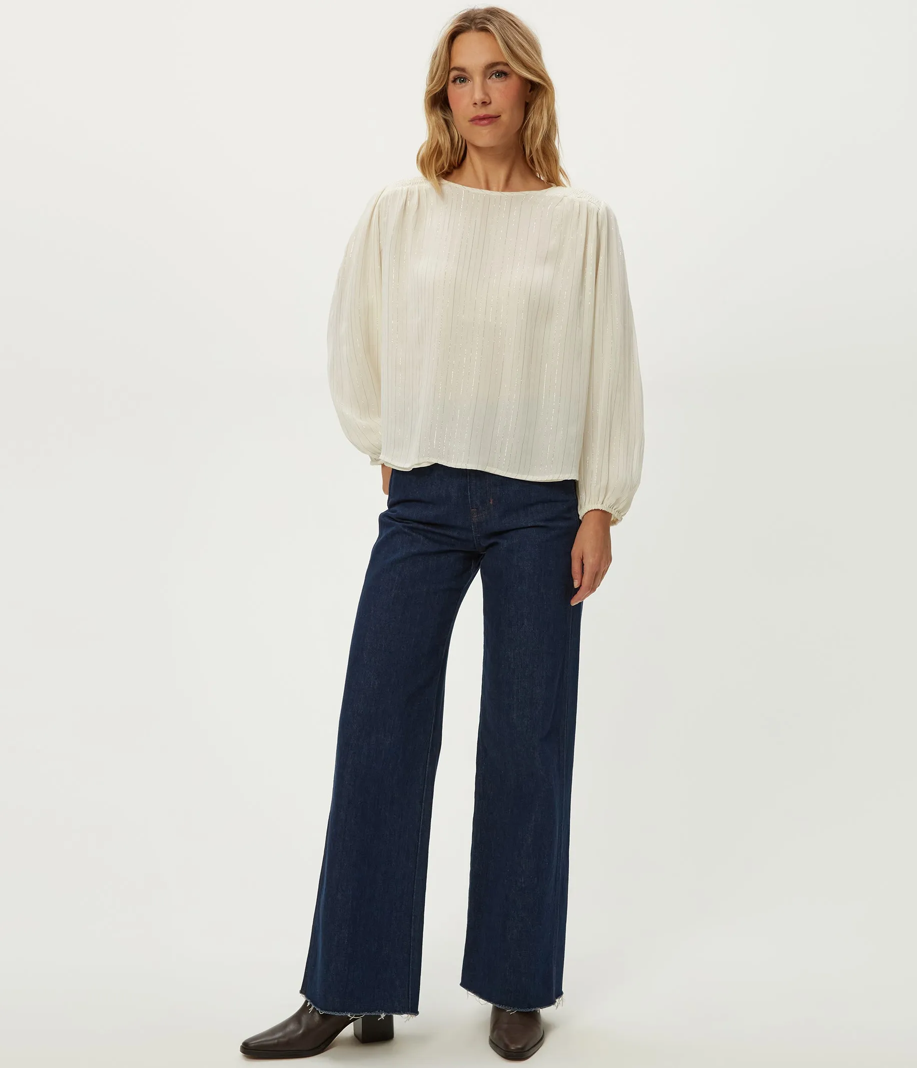 Dolly Metallic Stripe Top sold by Michael Stars product image thumbnail 2