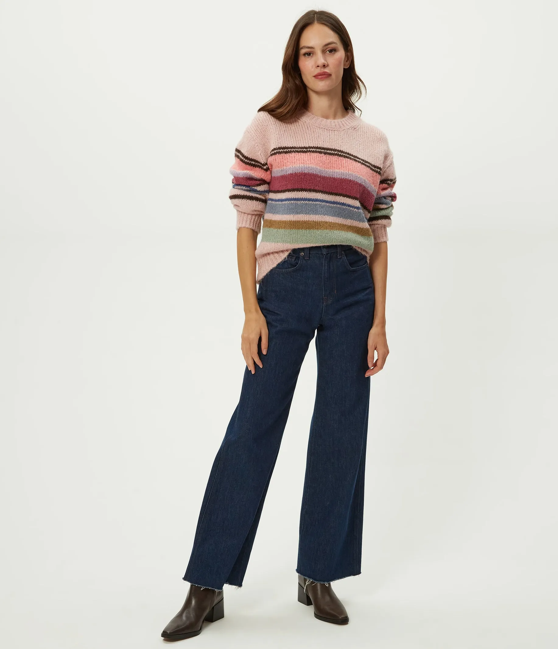 Aura Striped Crew Pullover sold by Michael Stars product image thumbnail 3