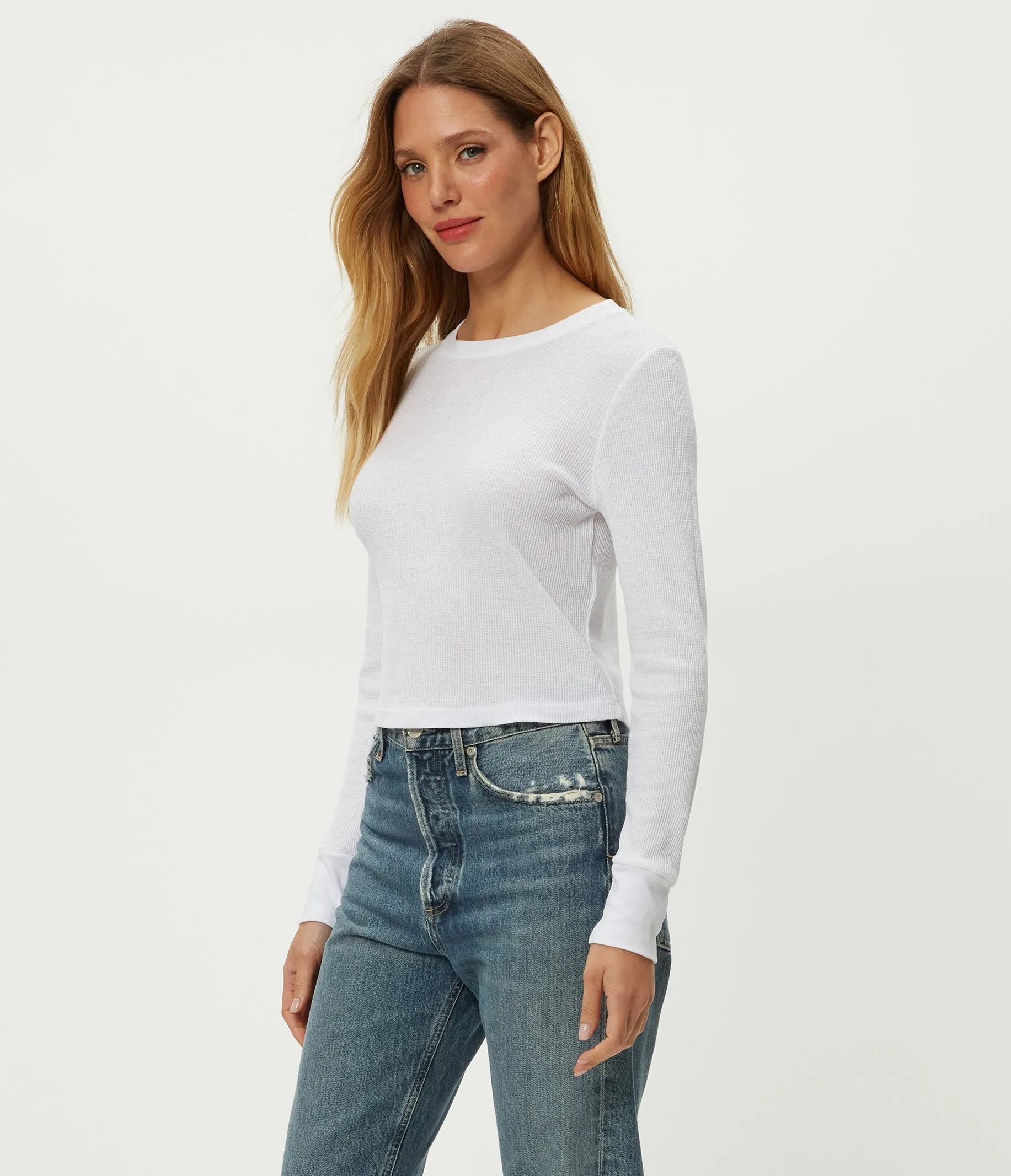 Palmer Thermal Cropped Tee sold by Michael Stars product image thumbnail 4