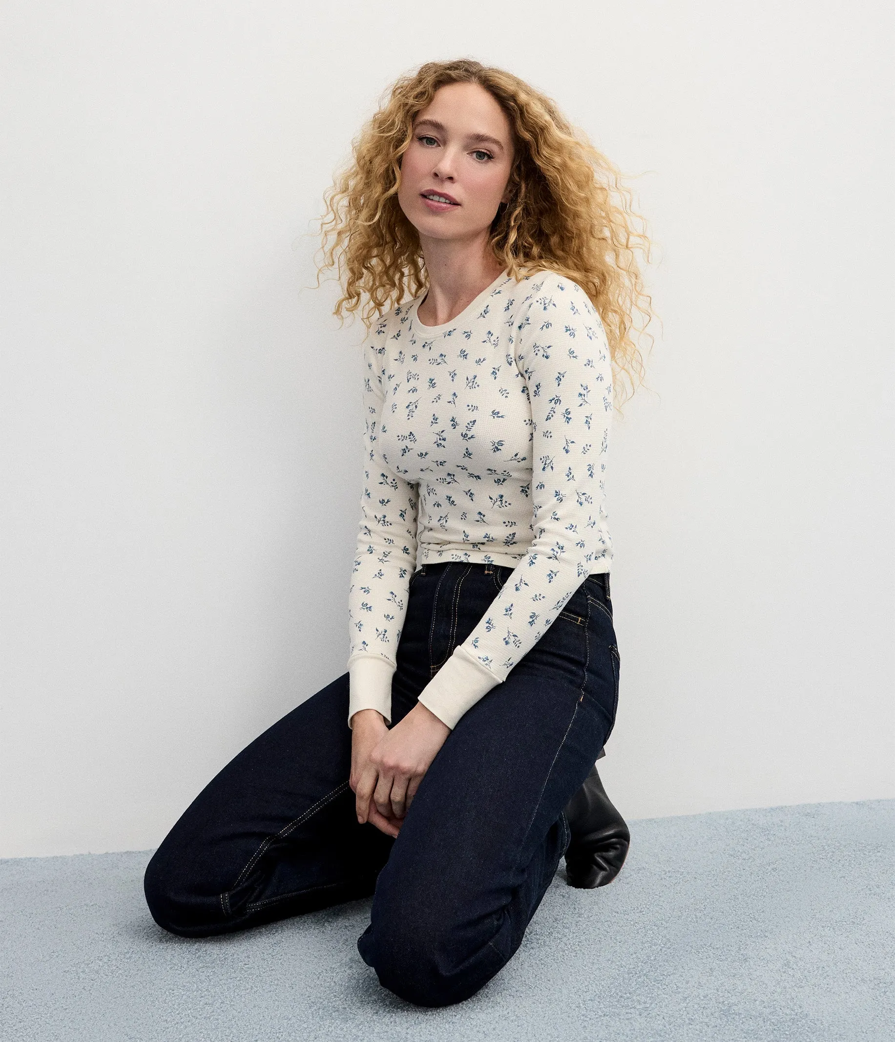 Palmer Printed Cropped Tee sold by Michael Stars product image thumbnail 2