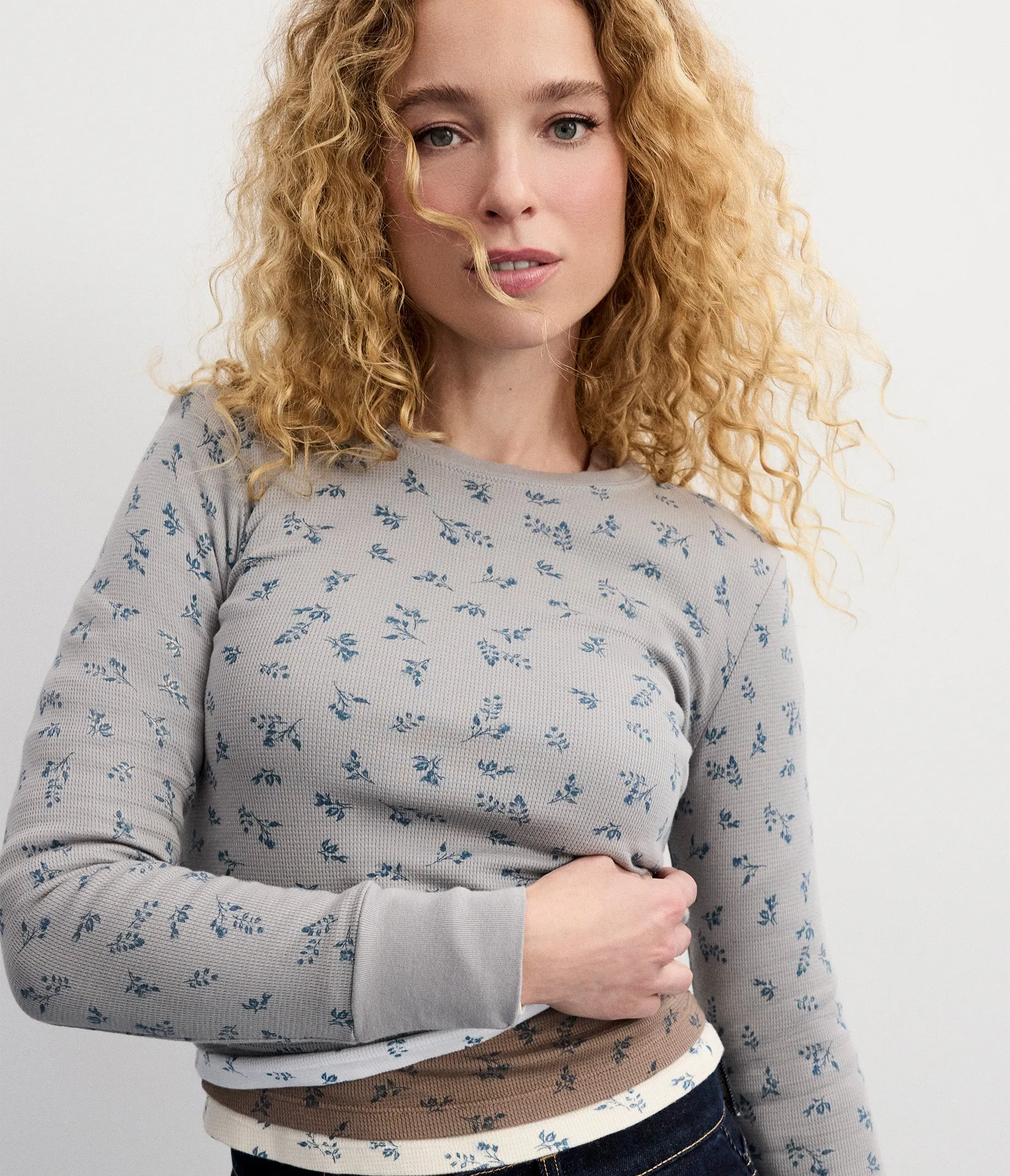 Palmer Printed Cropped Tee sold by Michael Stars product image thumbnail 4