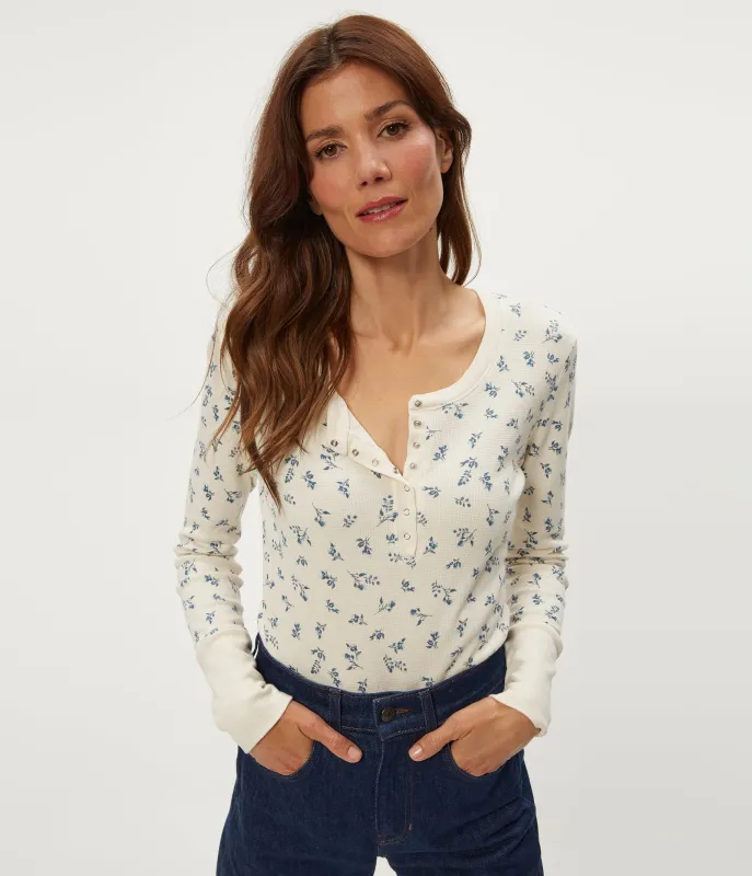 Regan Printed Henley made by Michael Stars