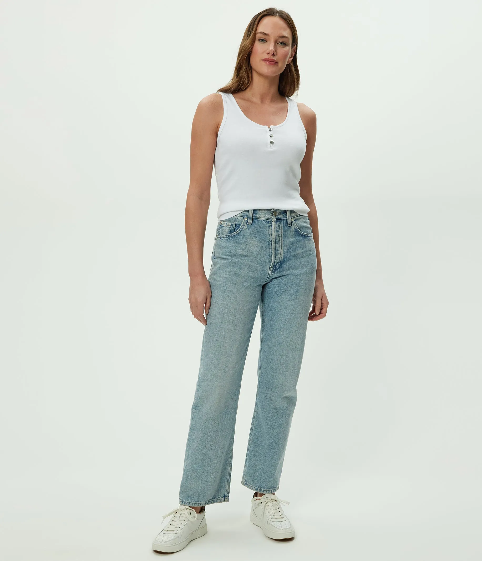 Brandy Henley Tank sold by Michael Stars product image thumbnail 2