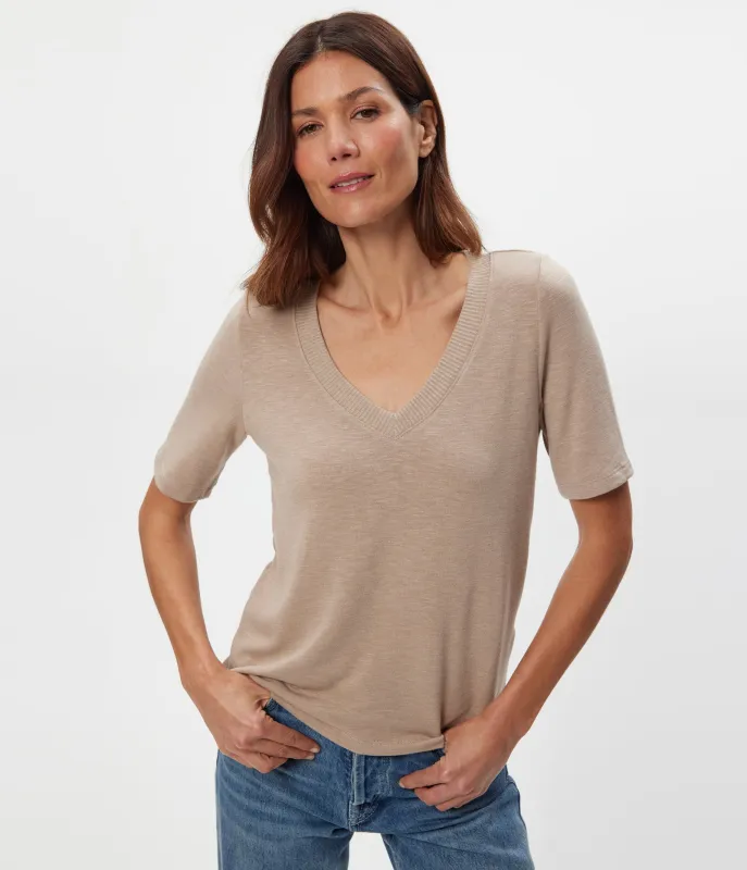 Matty V-Neck Top made by Michael Stars