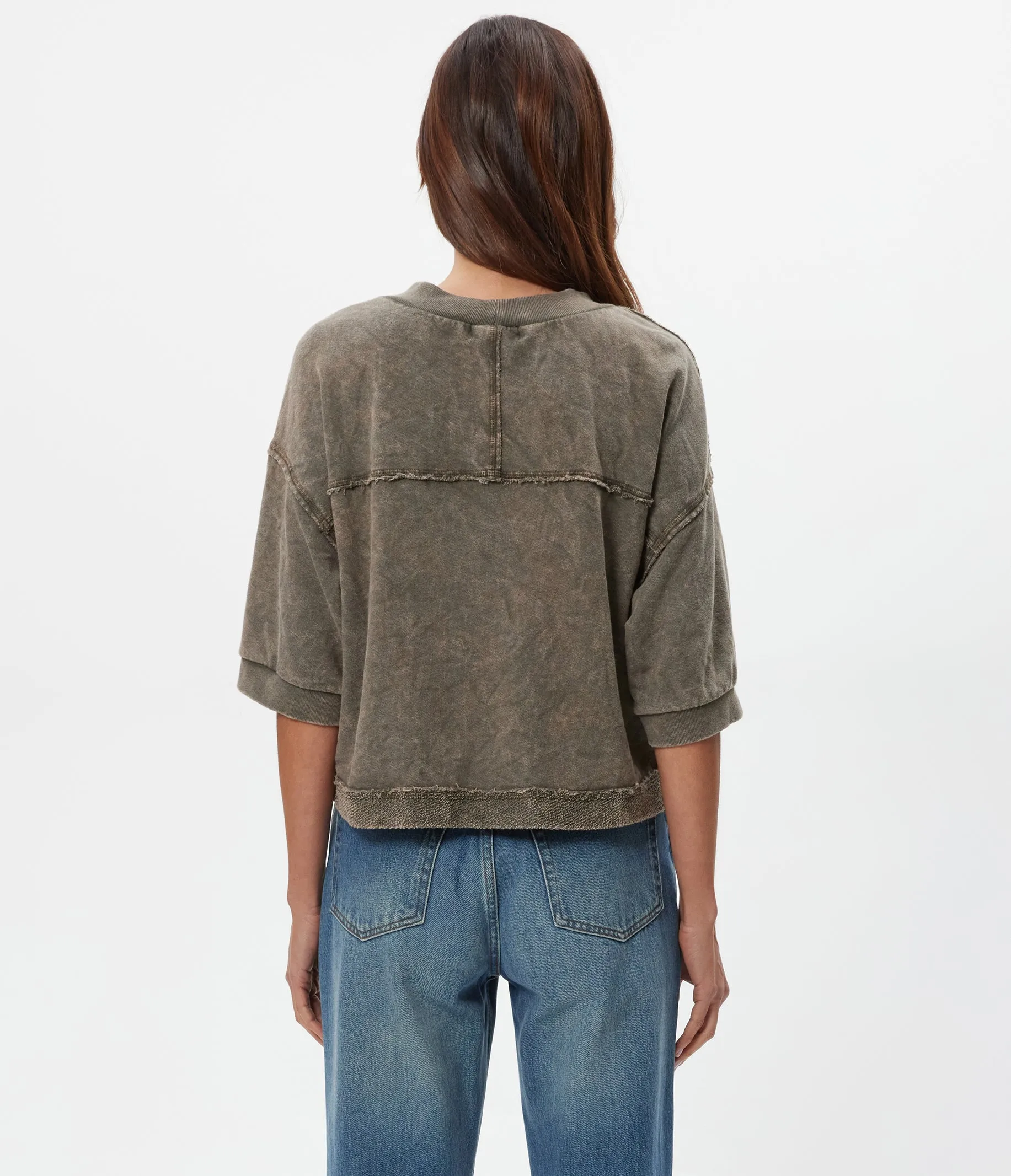 Marlow Mineral Wash Cardigan sold by Michael Stars product image thumbnail 5