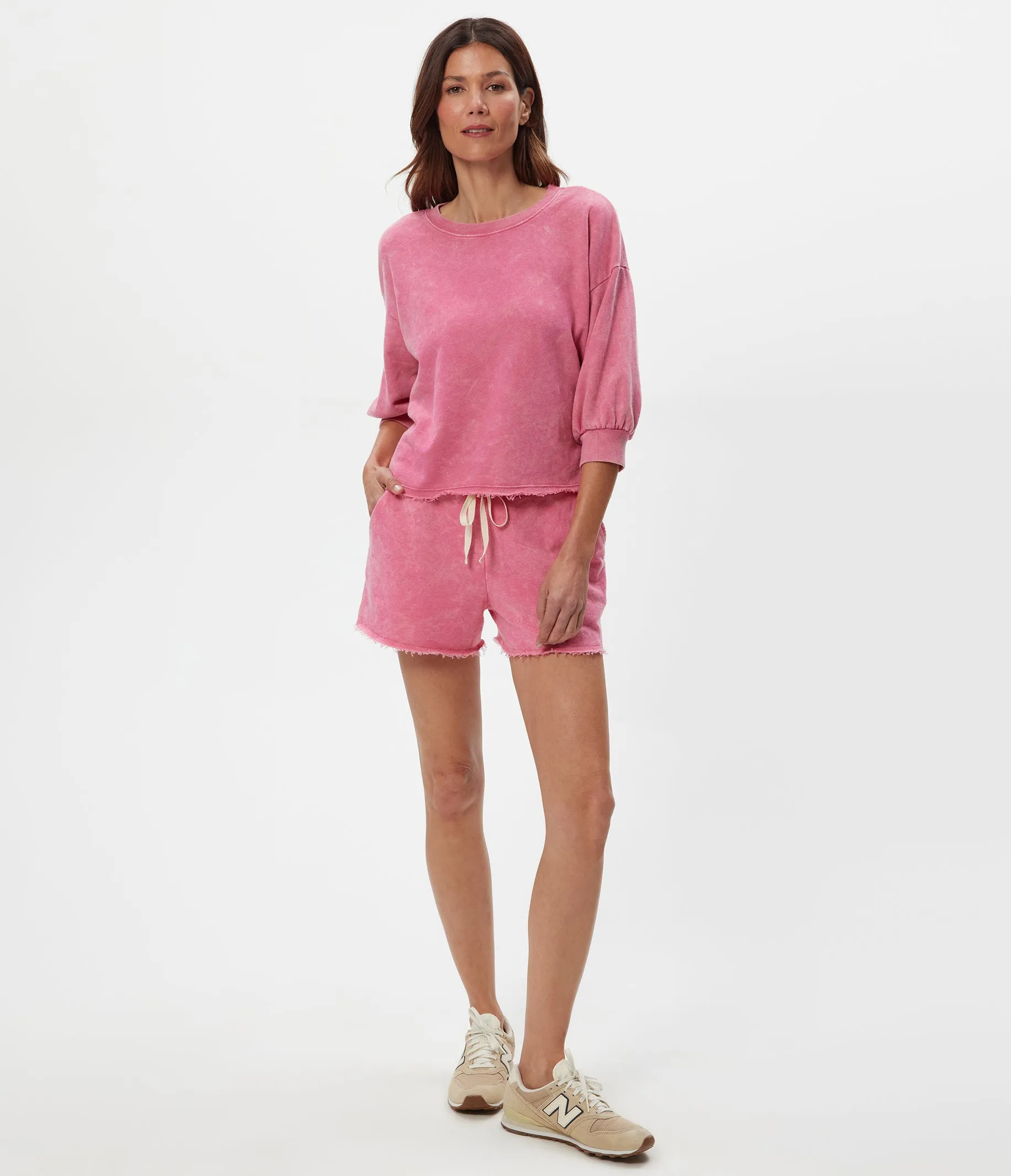 Julia Mineral Wash Pullover sold by Michael Stars product image thumbnail 3