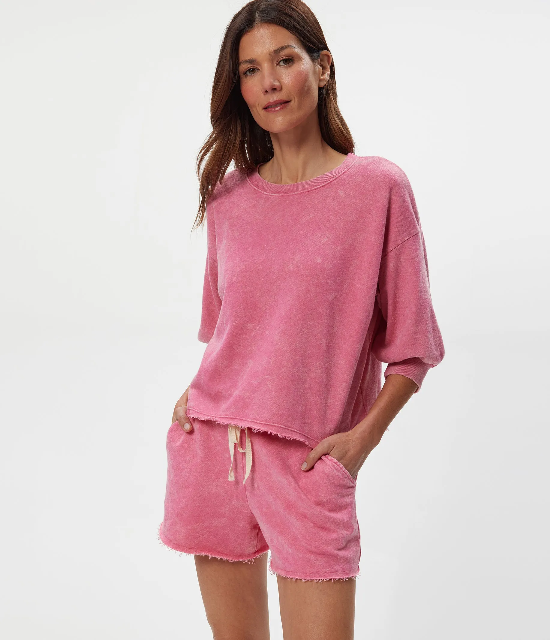 Julia Mineral Wash Pullover sold by Michael Stars product image thumbnail 2