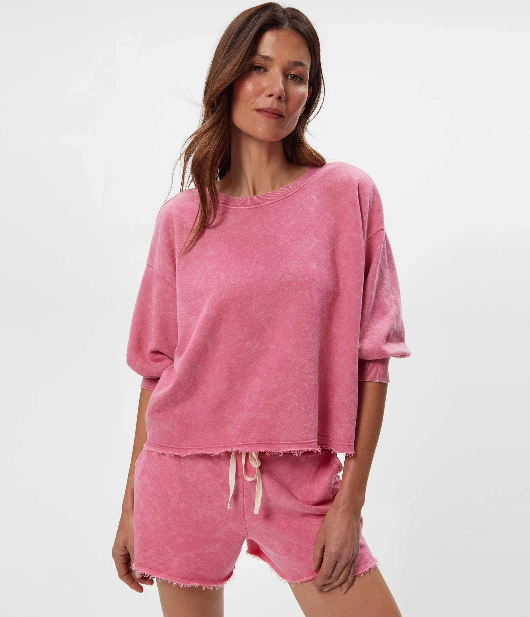 Julia Mineral Wash Pullover sold by Michael Stars product image thumbnail 4