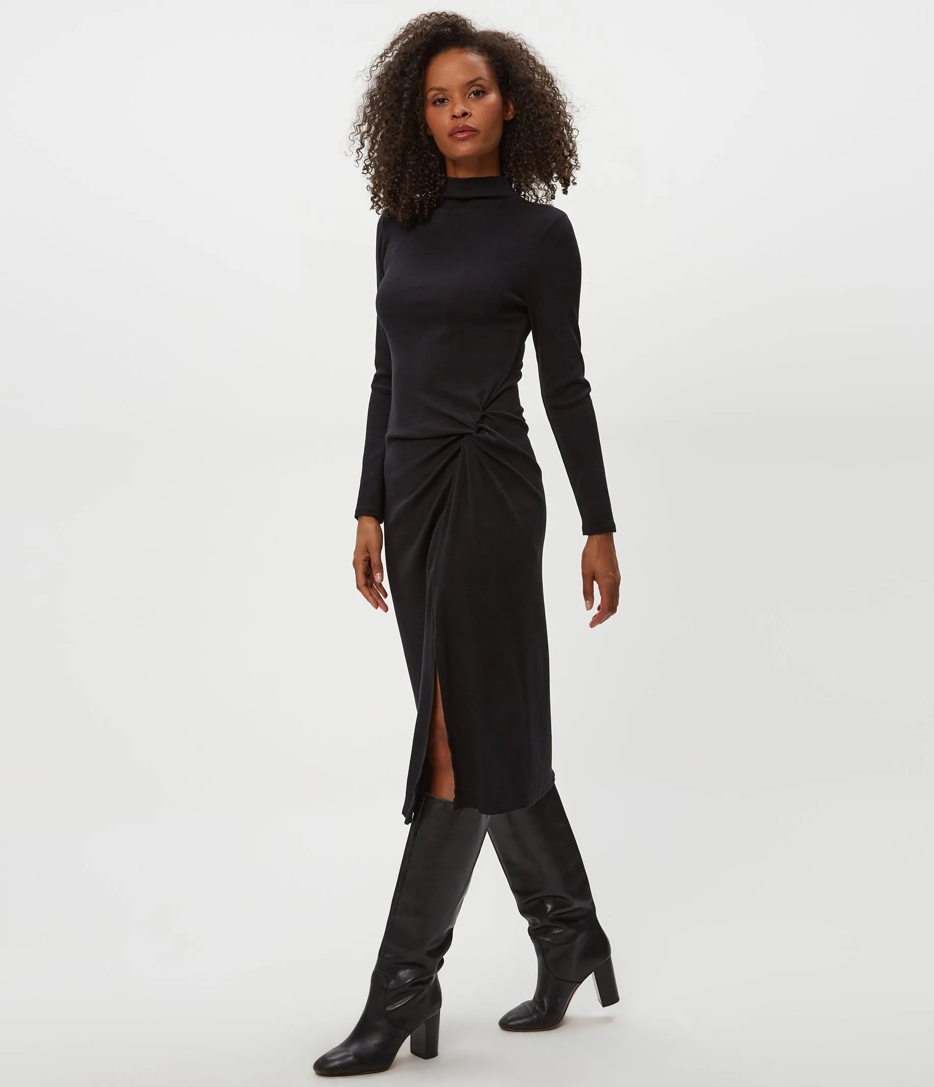 Petite Tish Mock Neck Midi Dress sold by Michael Stars product image thumbnail 3
