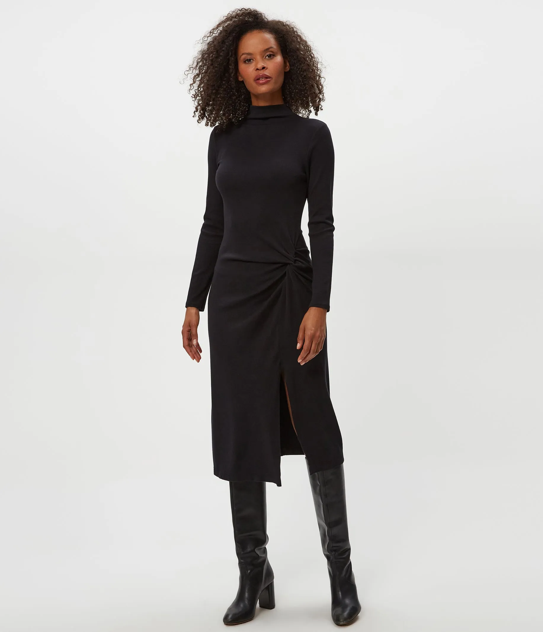 Petite Tish Mock Neck Midi Dress sold by Michael Stars product image thumbnail 2