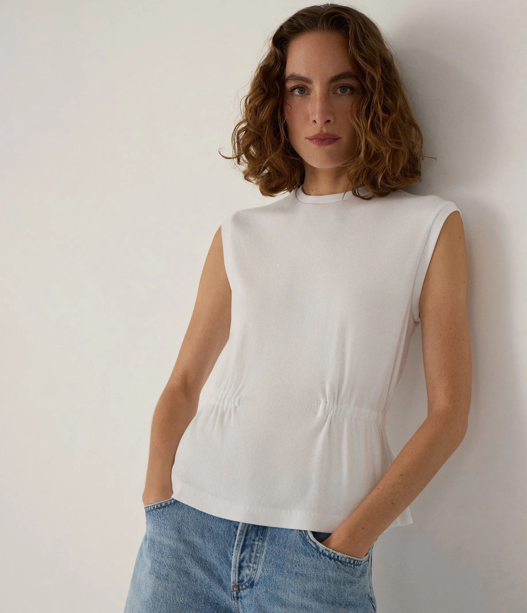 Rochel Peplum Tank sold by Michael Stars product image thumbnail 2