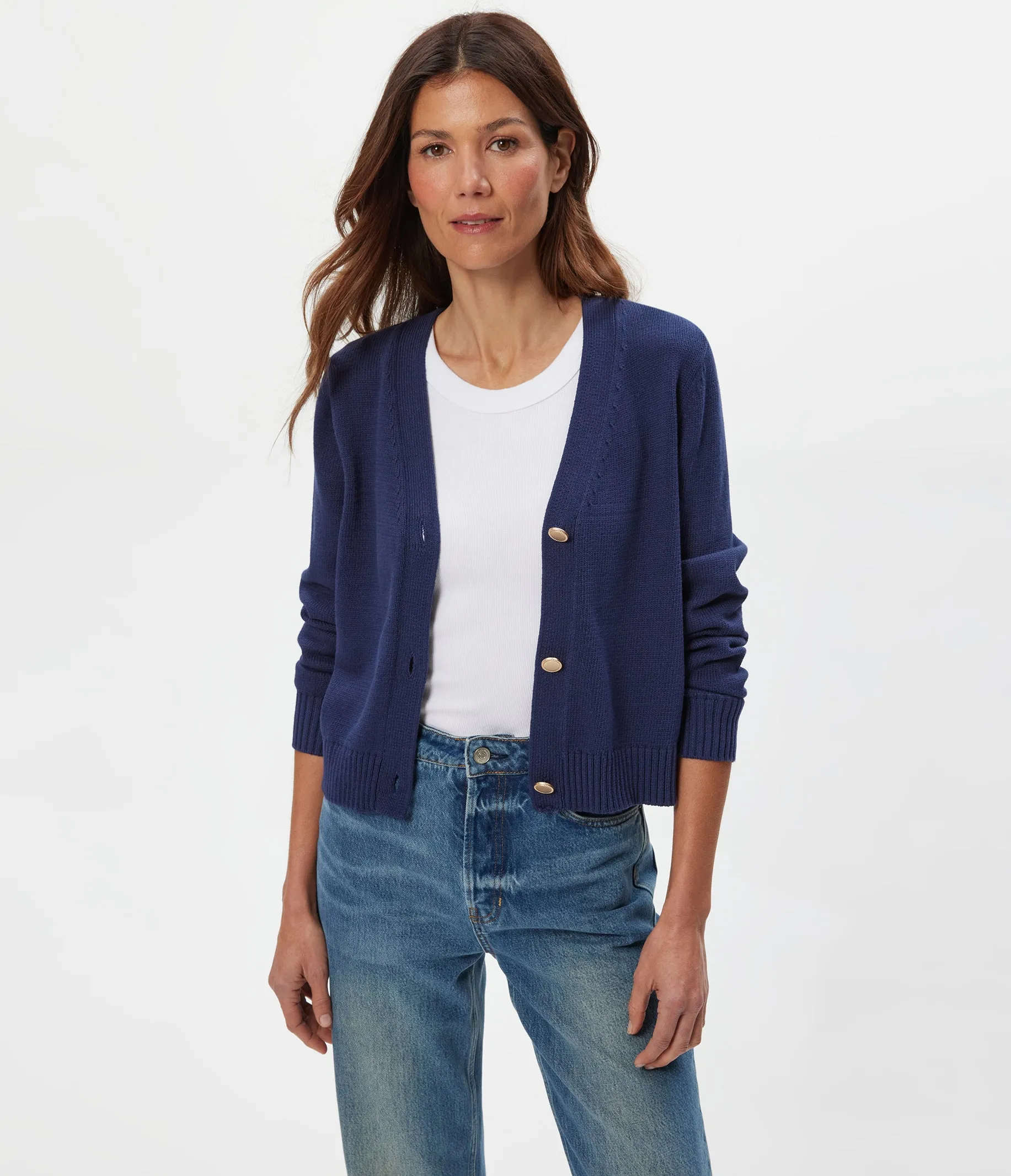 Tracey Cropped Cardigan sold by Michael Stars product image thumbnail 3