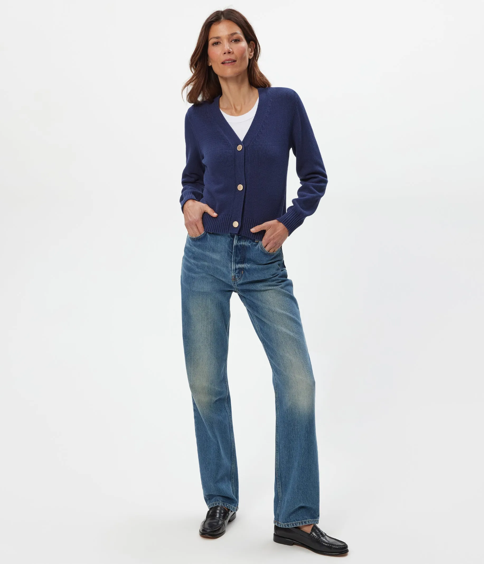 Tracey Cropped Cardigan sold by Michael Stars product image thumbnail 4