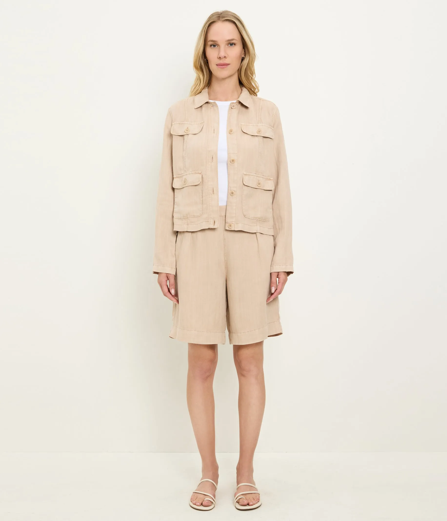 Nash Linen Jacket sold by Michael Stars product image thumbnail 5