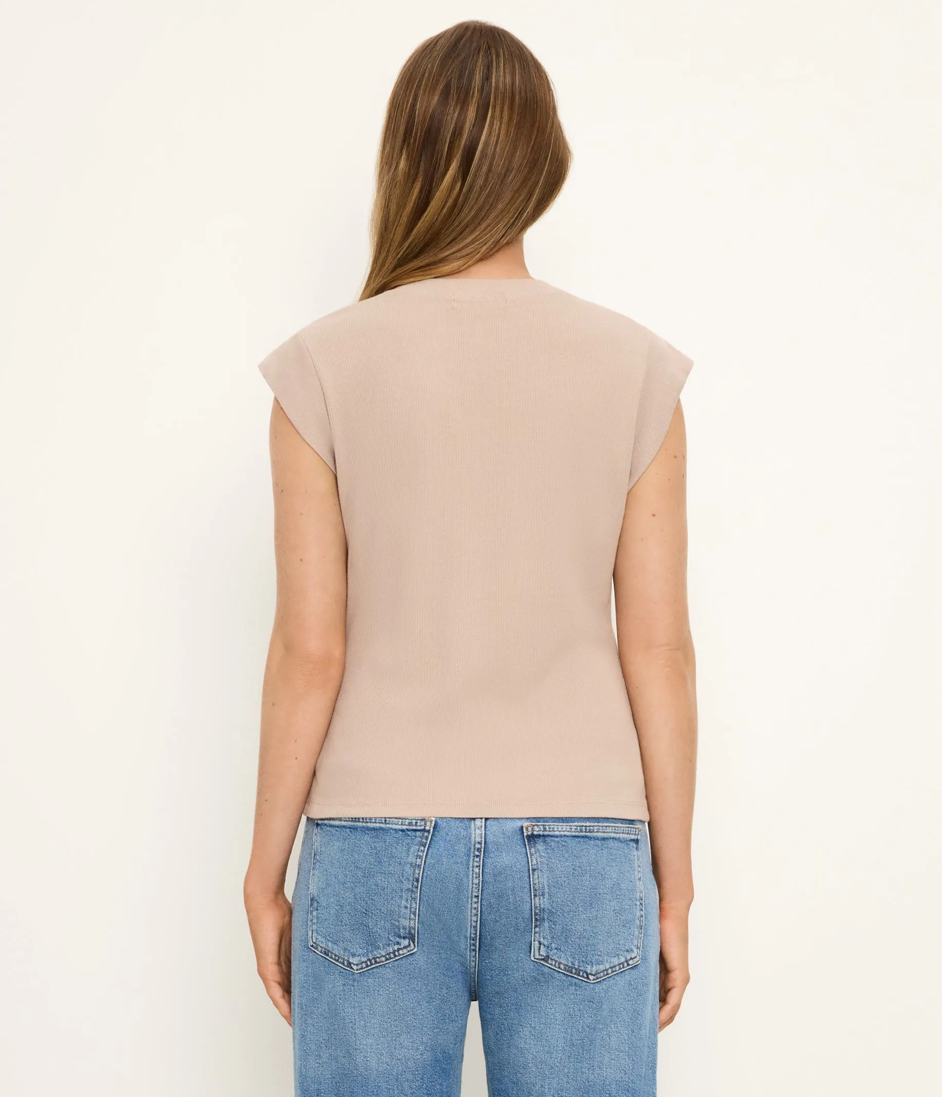 Rhea Power Shoulder Tee sold by Michael Stars product image thumbnail 4