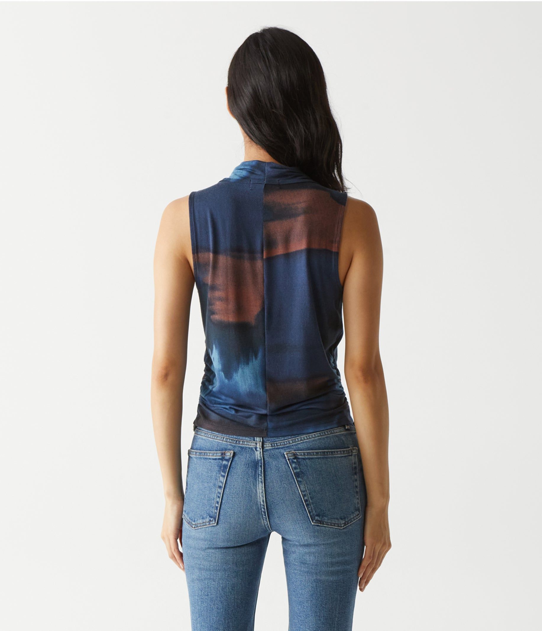 Anita Printed Mock Neck Tank sold by Michael Stars product image thumbnail 4