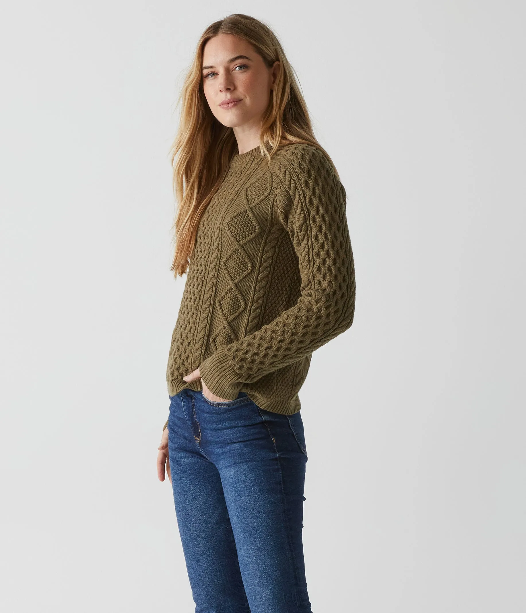 Adina Cable Knit Sweater sold by Michael Stars product image thumbnail 3