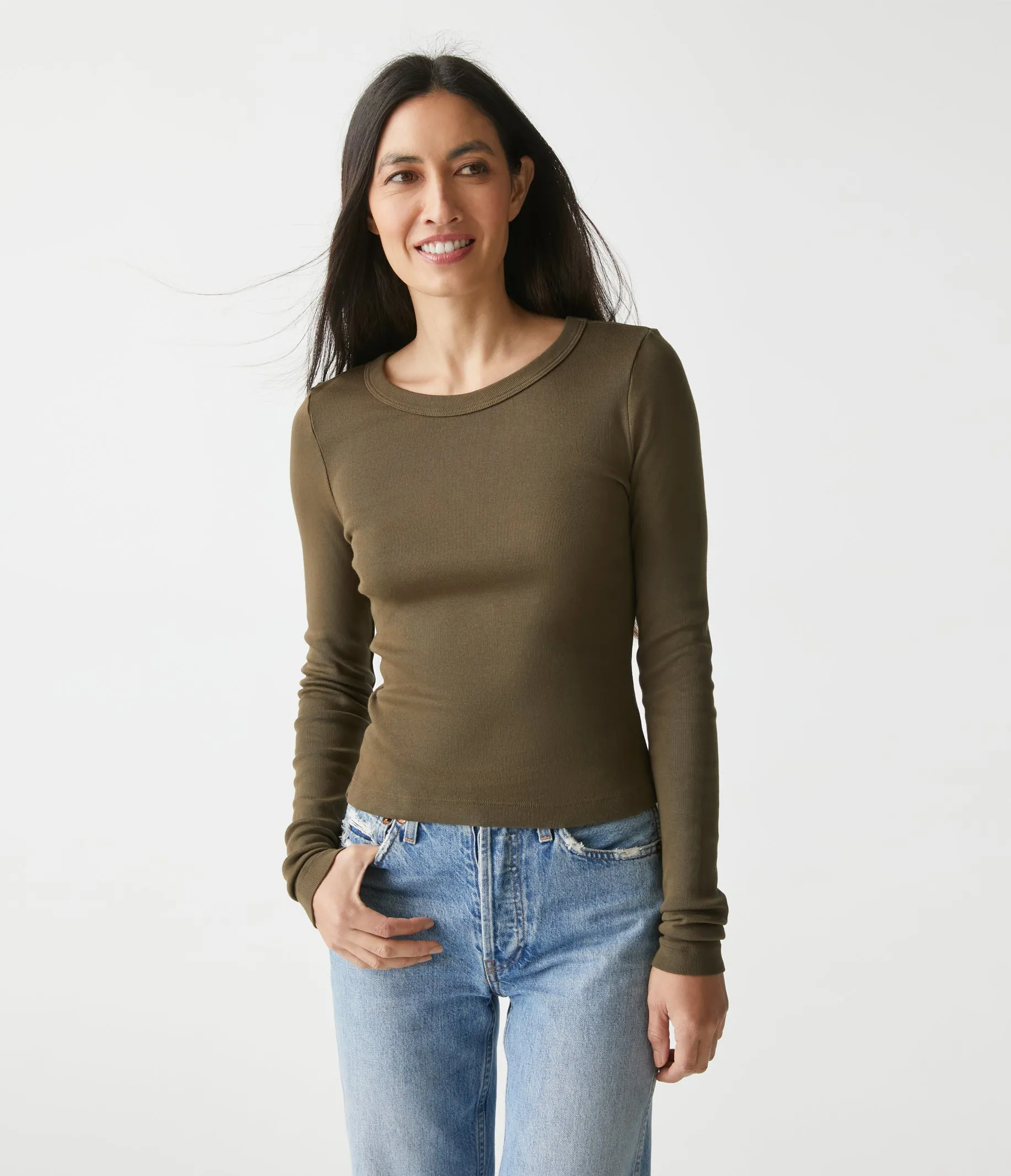 Orion Cropped Tee sold by Michael Stars product image thumbnail 5