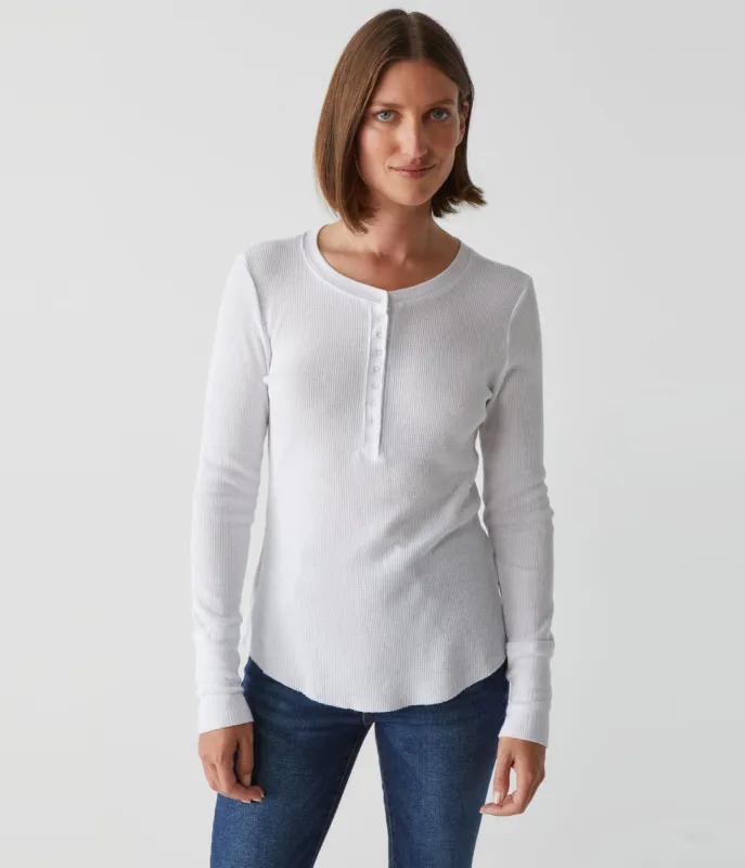 Regan Thermal Henley Tee sold by Michael Stars