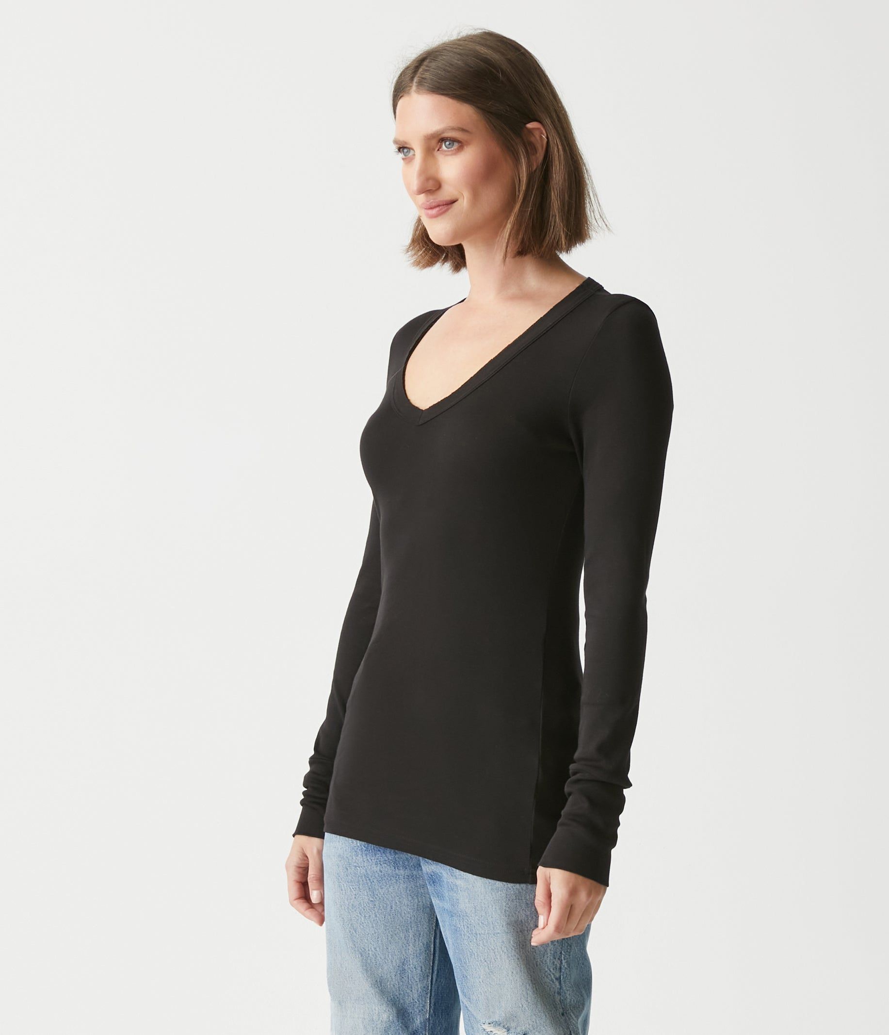 Molly V-Neck Tee sold by Michael Stars product image thumbnail 3