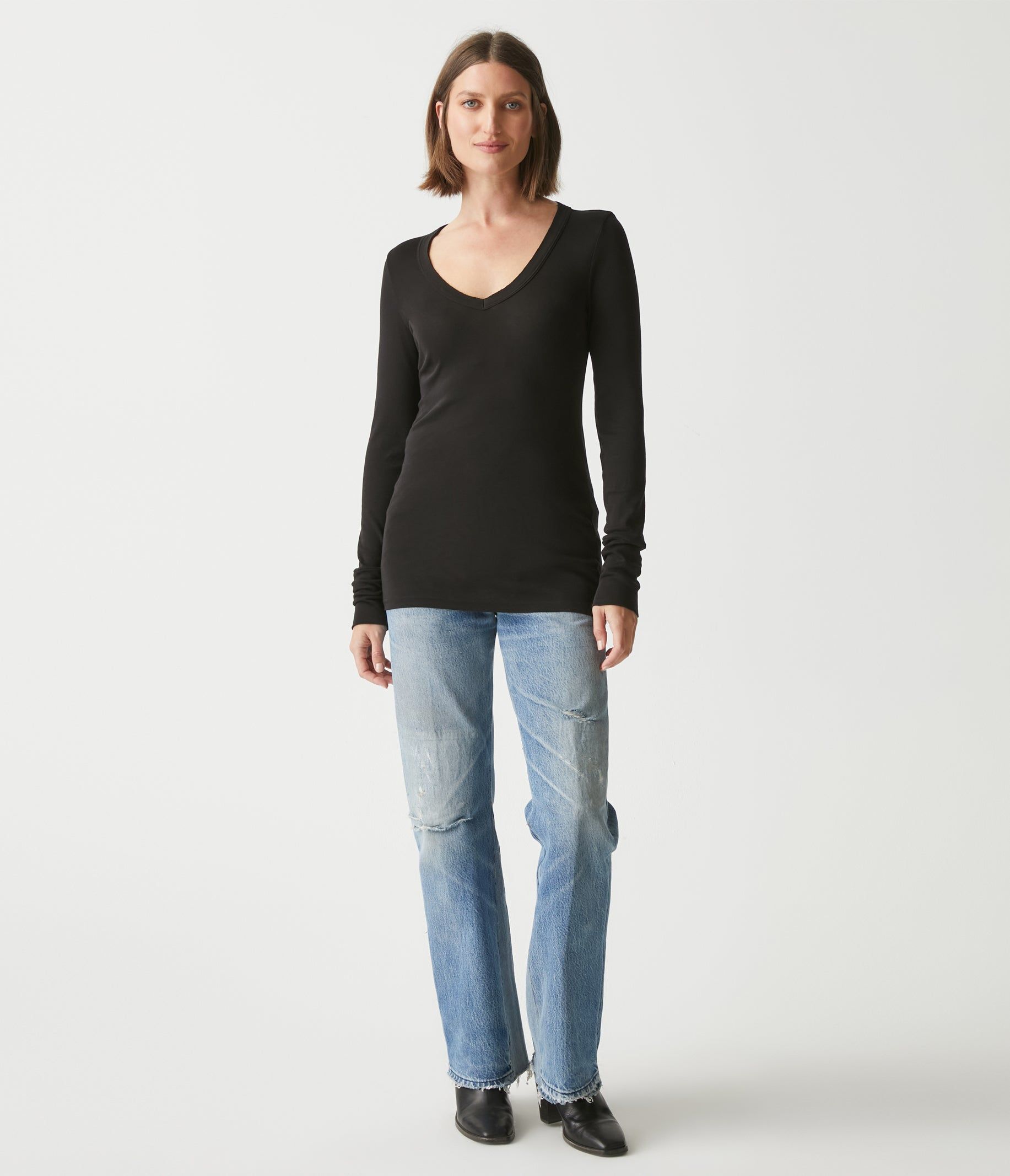 Molly V-Neck Tee sold by Michael Stars product image thumbnail 2