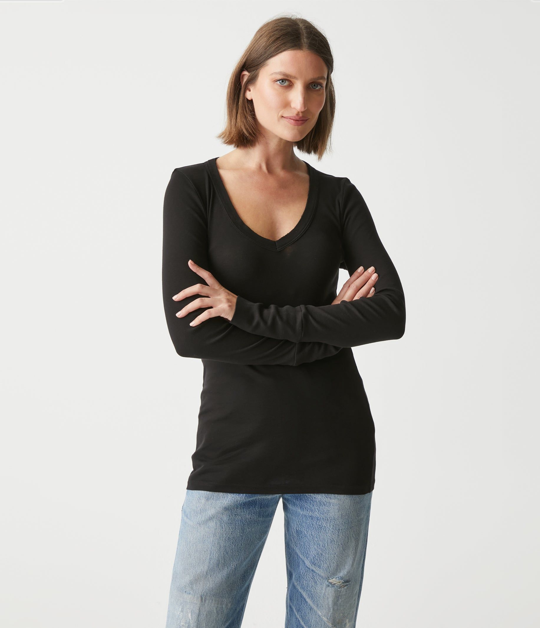 Molly V-Neck Tee sold by Michael Stars