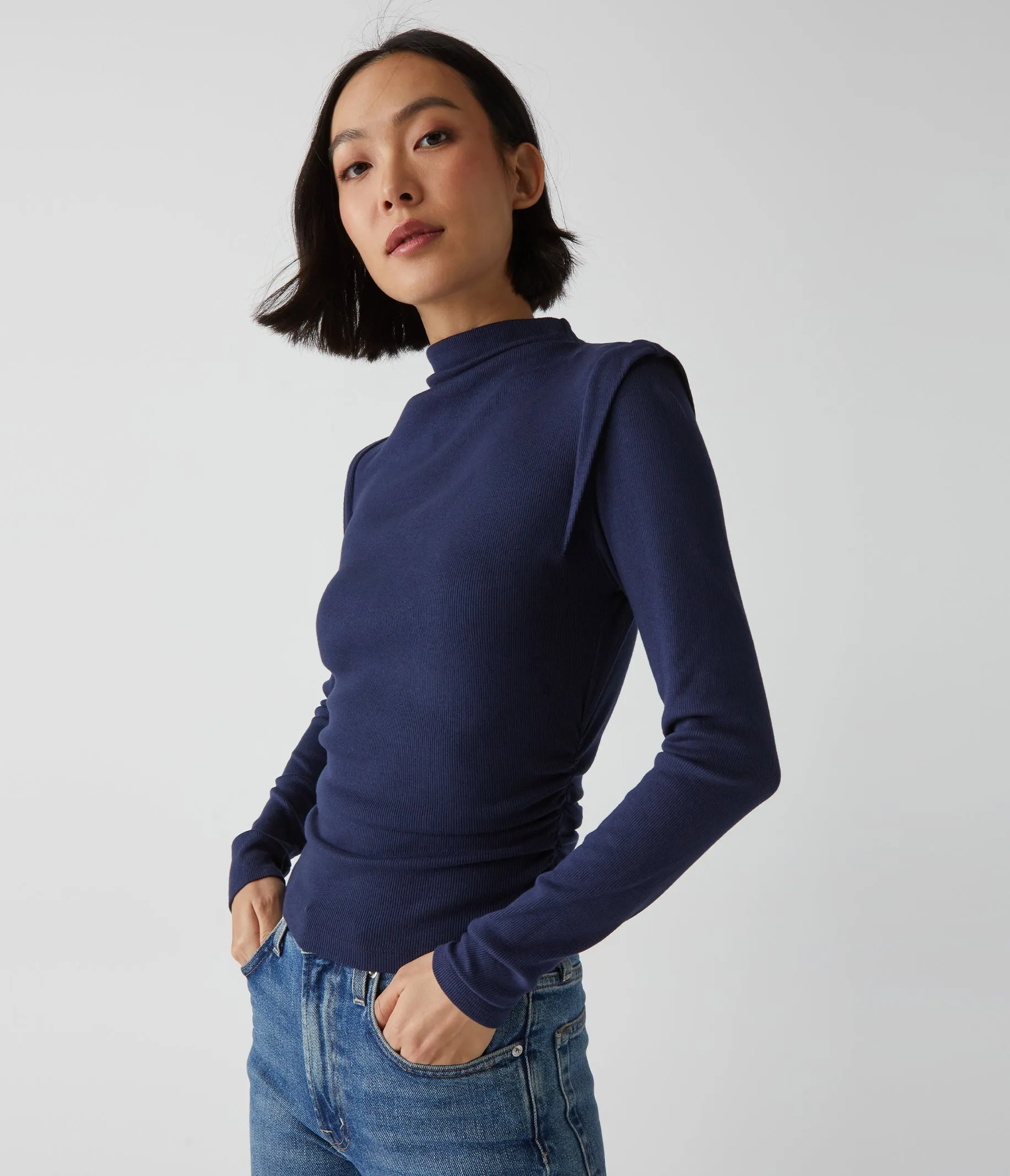 Denise Power Shoulder Tee sold by Michael Stars product image thumbnail 5