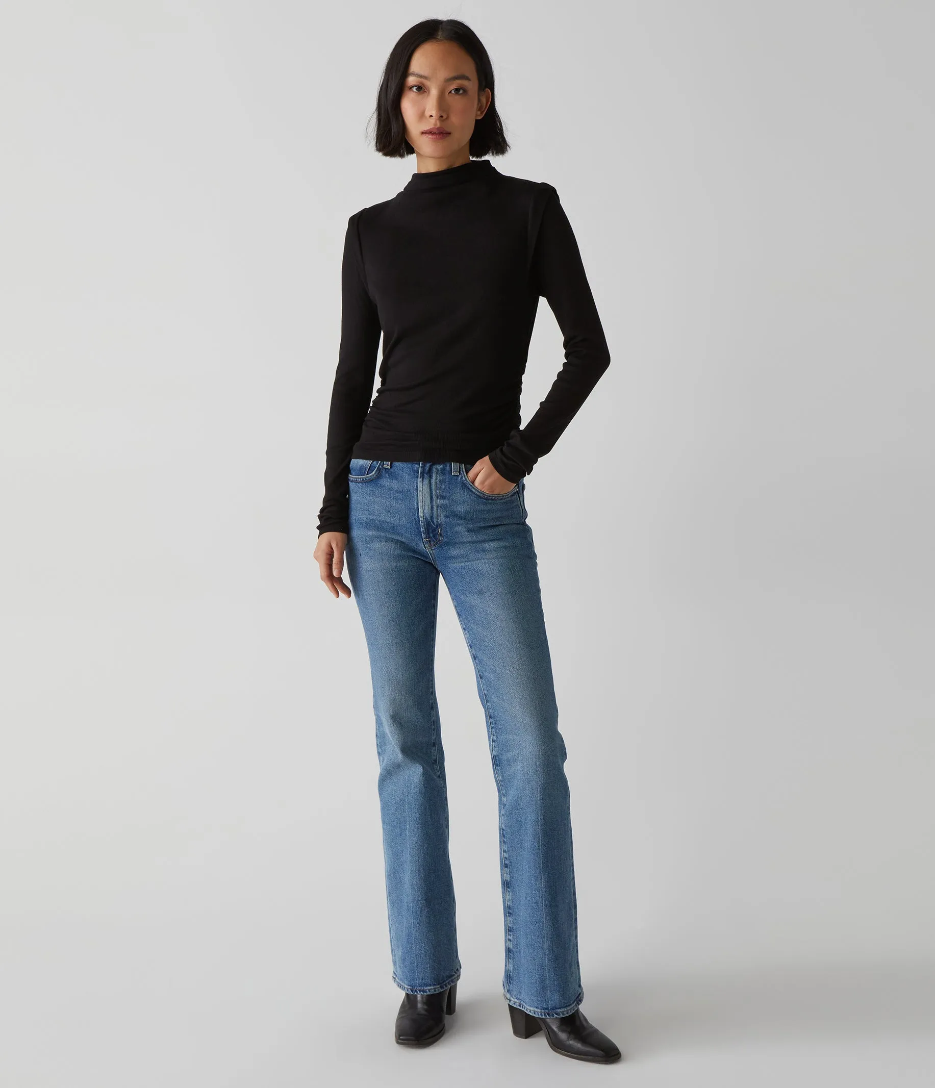 Denise Power Shoulder Tee sold by Michael Stars product image thumbnail 2