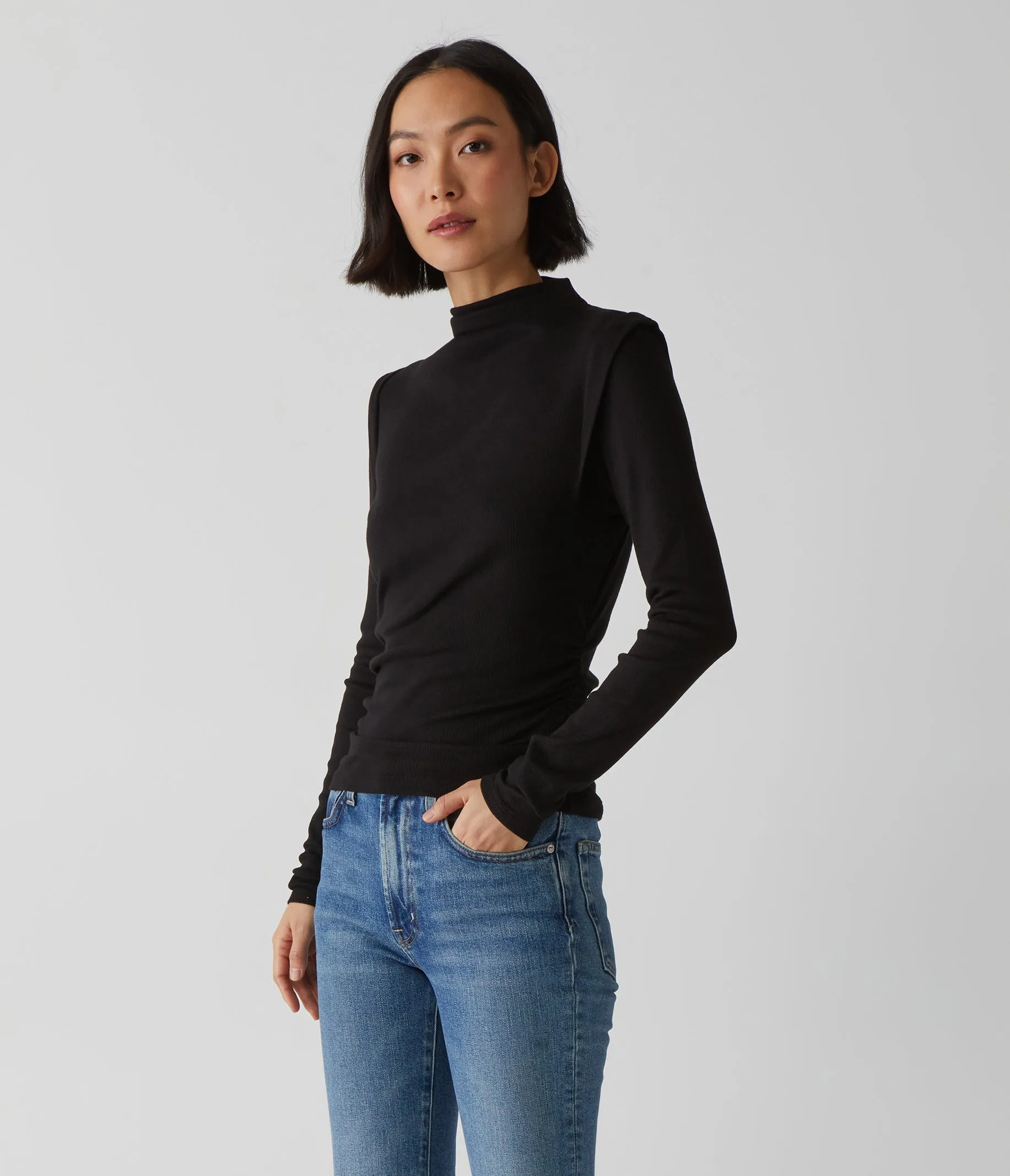 Denise Power Shoulder Tee sold by Michael Stars product image thumbnail 3