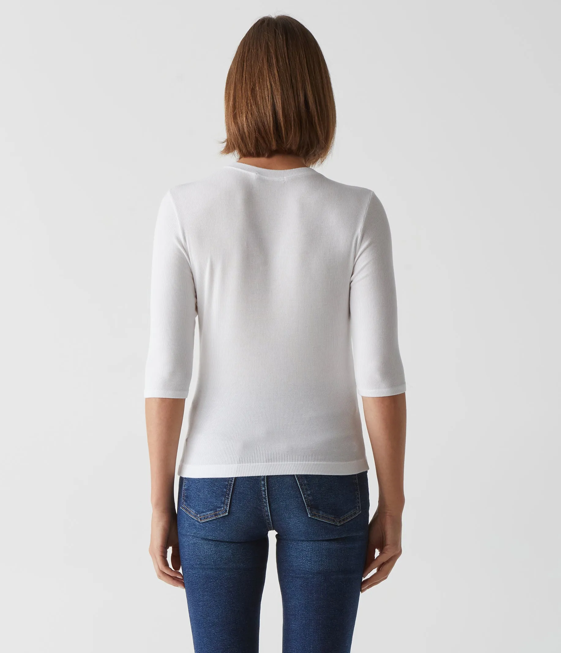 Maeve Cropped Ribbed Tee sold by Michael Stars product image thumbnail 4
