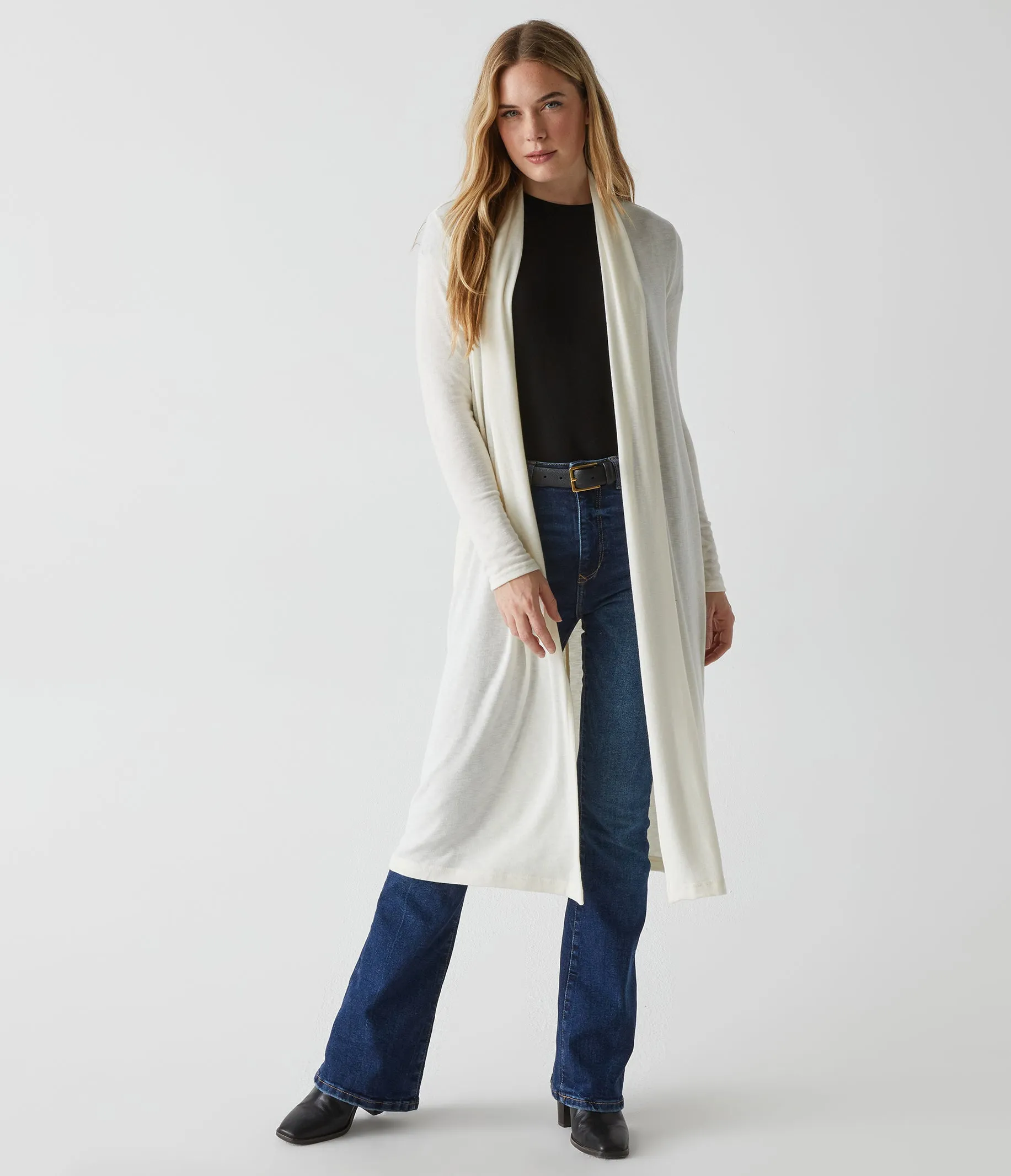 Izzy Longline Open Cardigan sold by Michael Stars product image thumbnail 2
