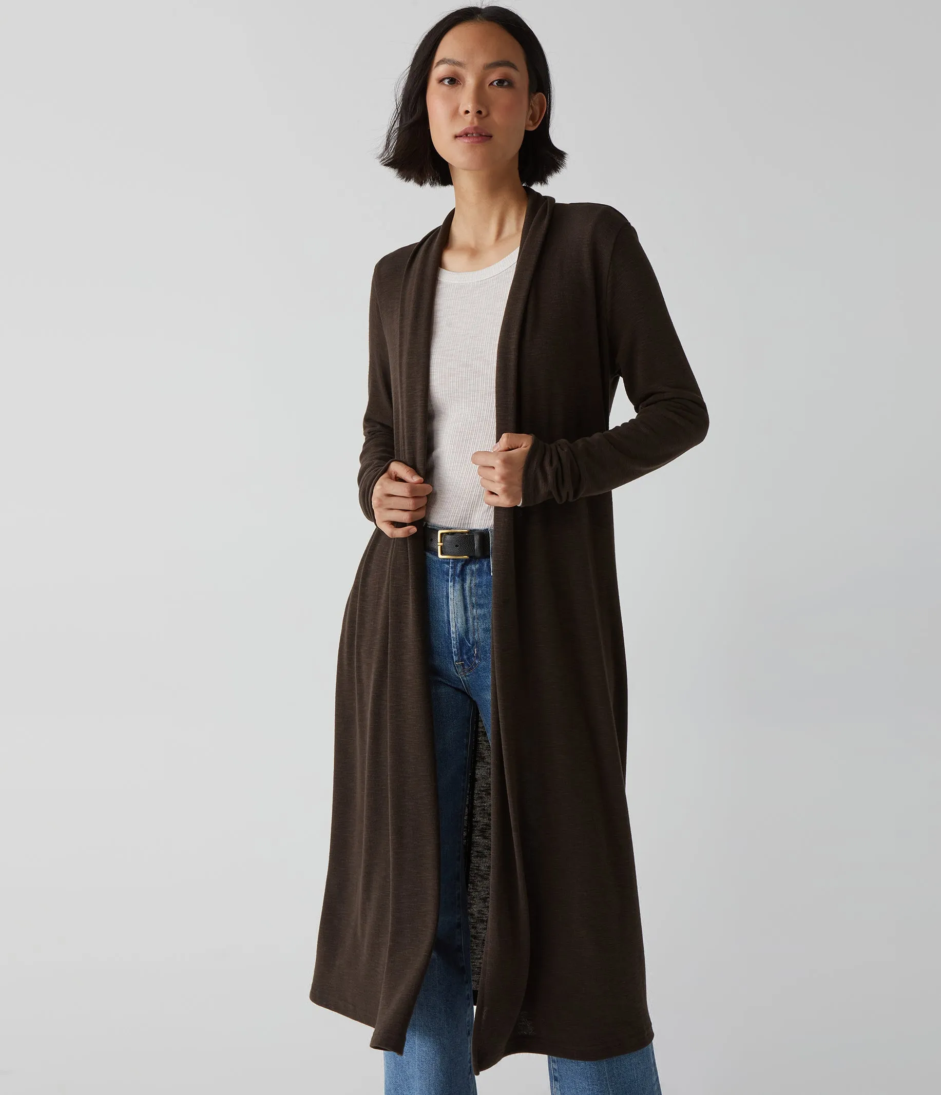 Izzy Longline Open Cardigan sold by Michael Stars product image thumbnail 5