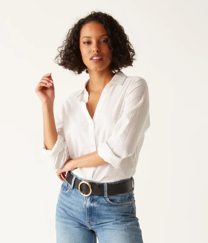 Joanna Button Down Shirt sold by Michael Stars