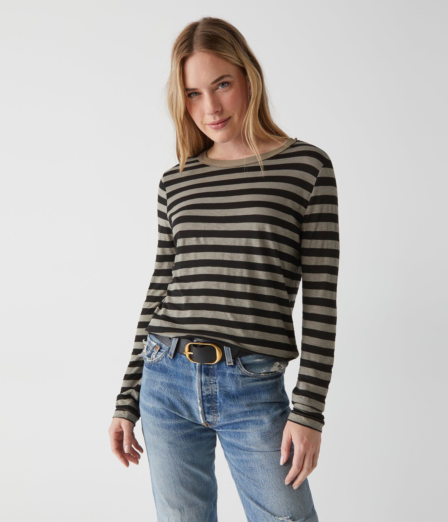 Dani Striped Tee sold by Michael Stars product image thumbnail 5
