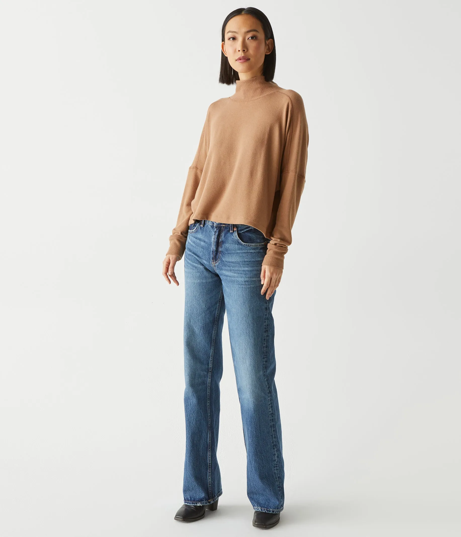 Marcy Mock Neck Top sold by Michael Stars product image thumbnail 2