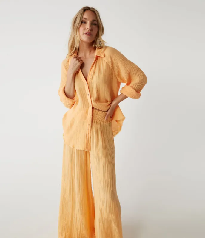 Toni Gauze Button Down Shirt sold by Michael Stars